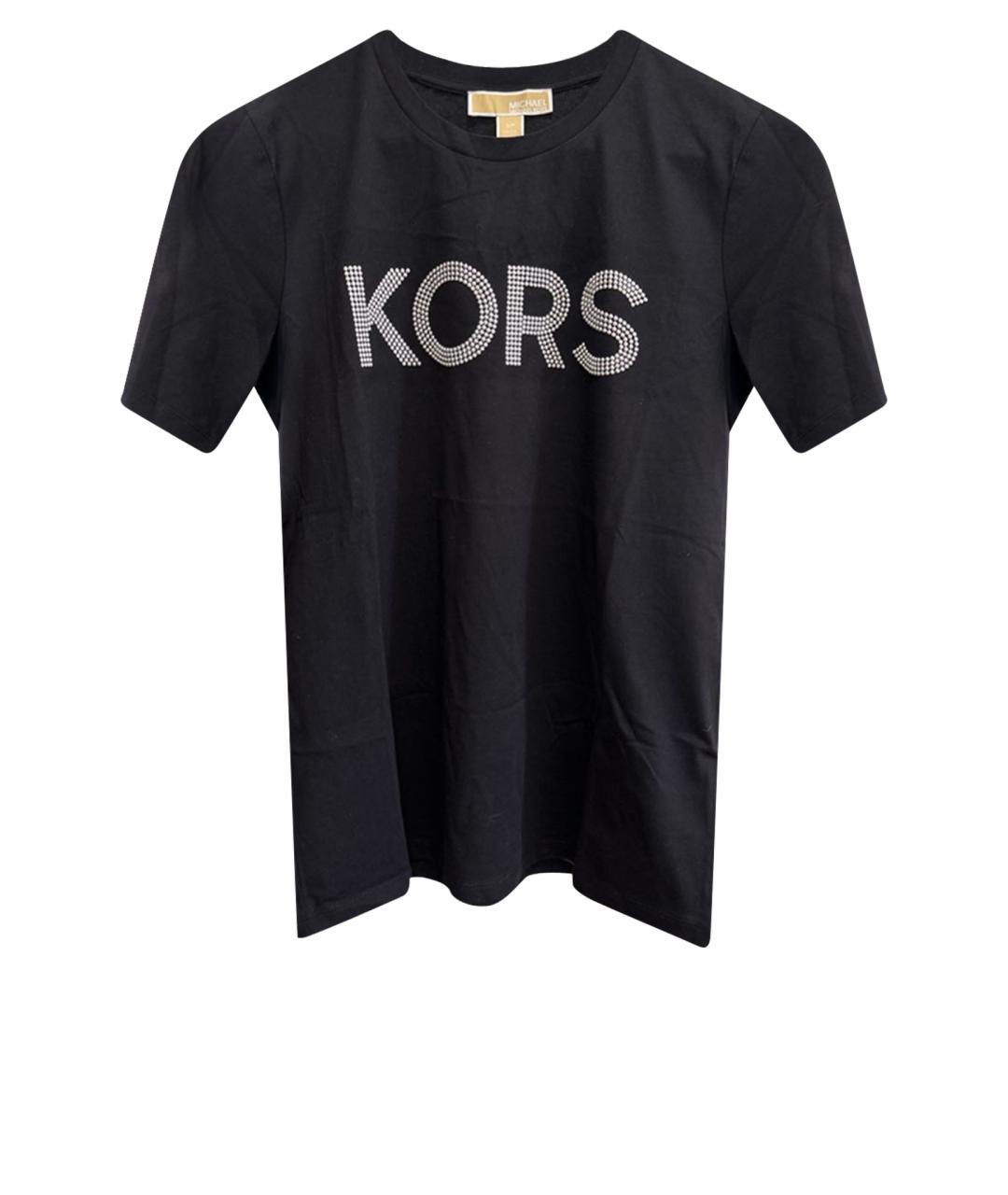 MICHAEL KORS Черная хлопковая футболка, фото 1