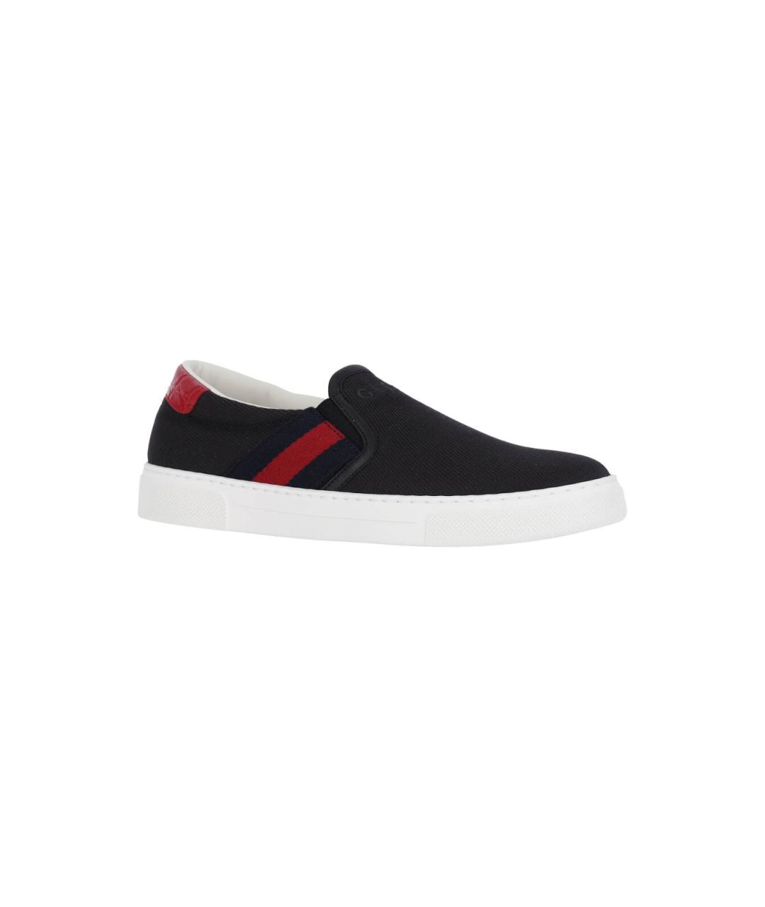 GUCCI Черные слипоны, фото 2