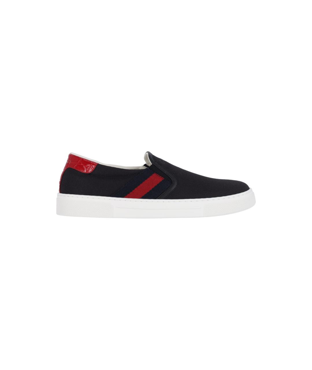 GUCCI Черные слипоны, фото 1