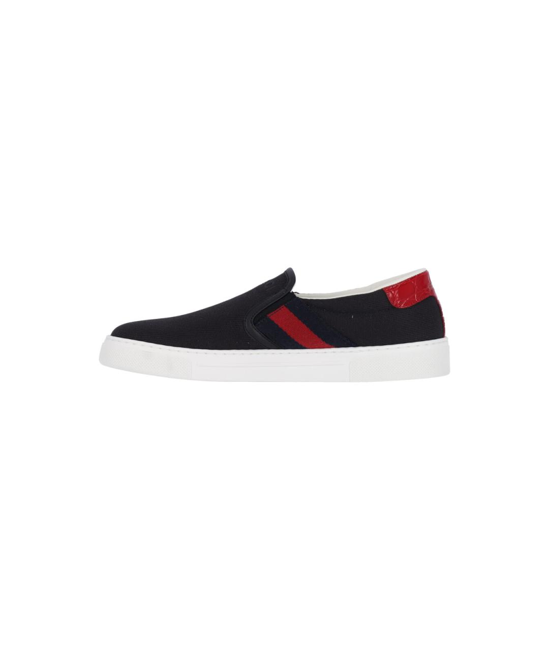 GUCCI Черные слипоны, фото 3