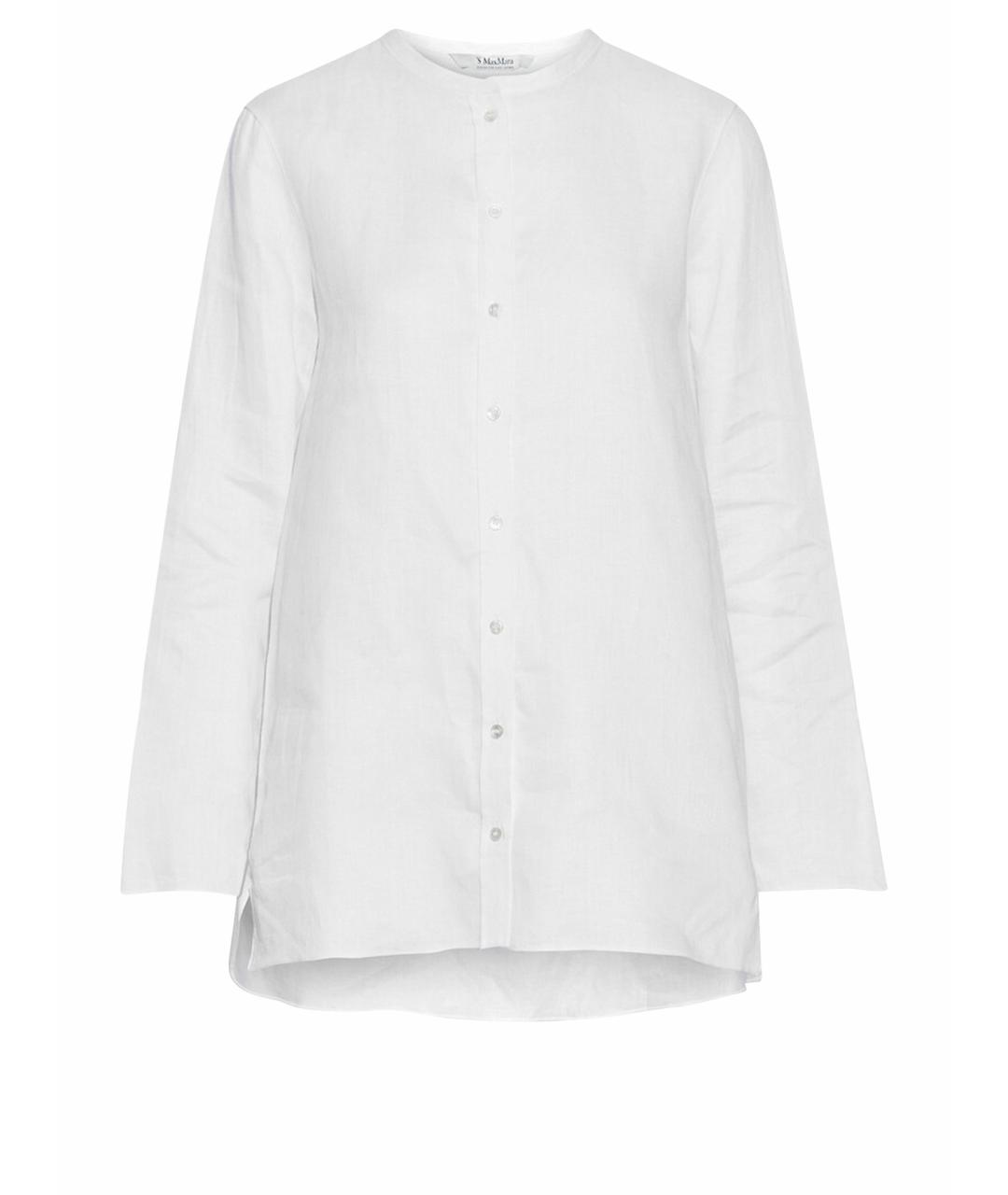 'S MAX MARA Белая льняная рубашка, фото 1