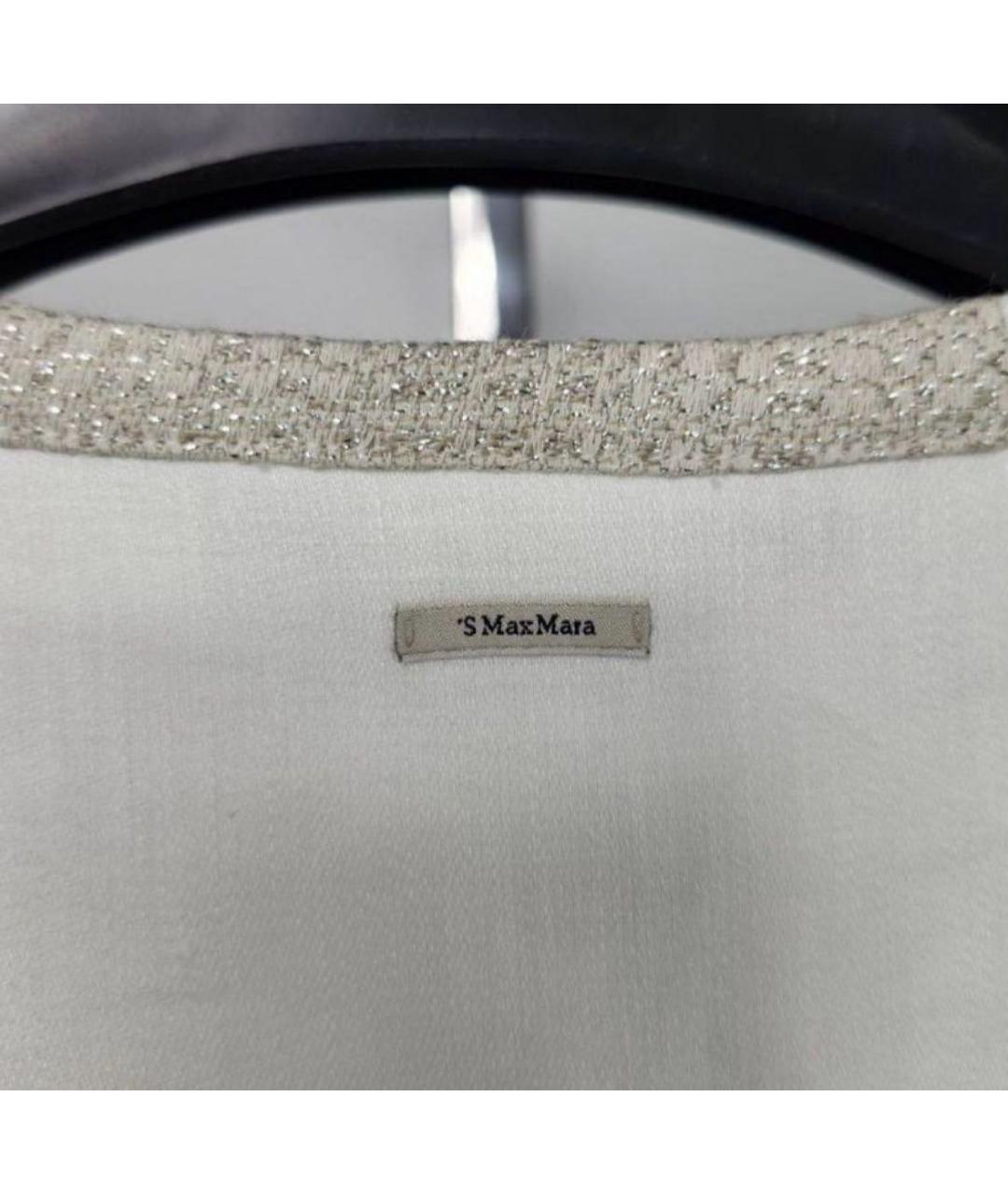 'S MAX MARA Белая льняная рубашка, фото 3