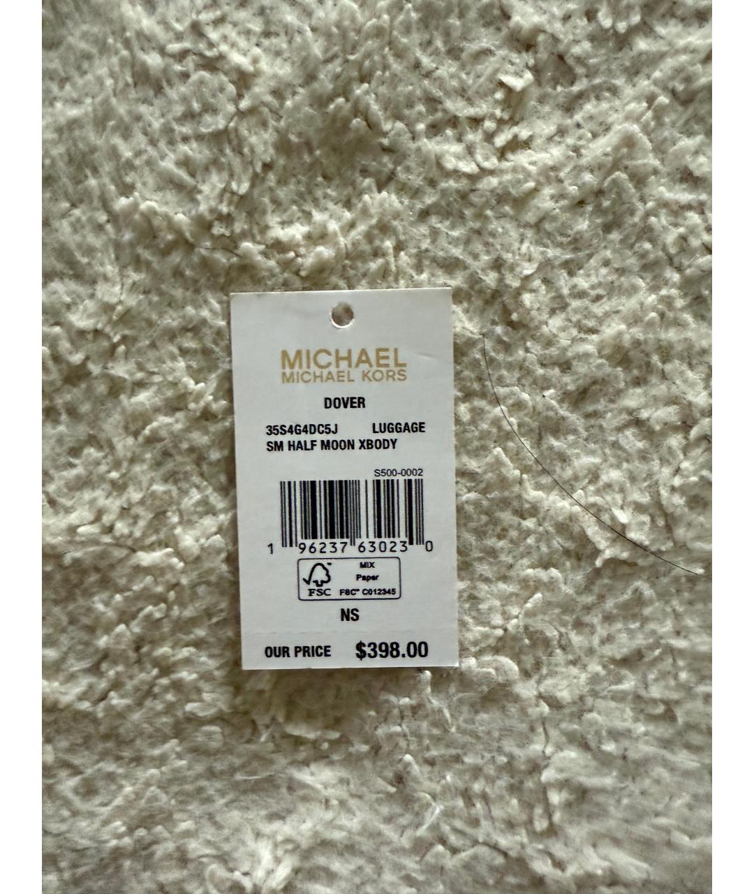 MICHAEL MICHAEL KORS Черная кожаная сумка через плечо, фото 2