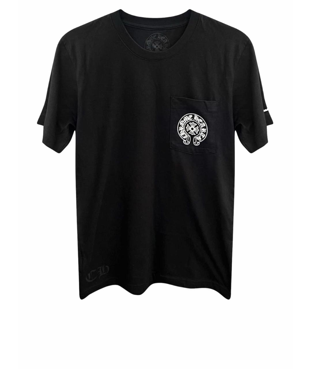 CHROME HEARTS Черная хлопковая футболка, фото 1