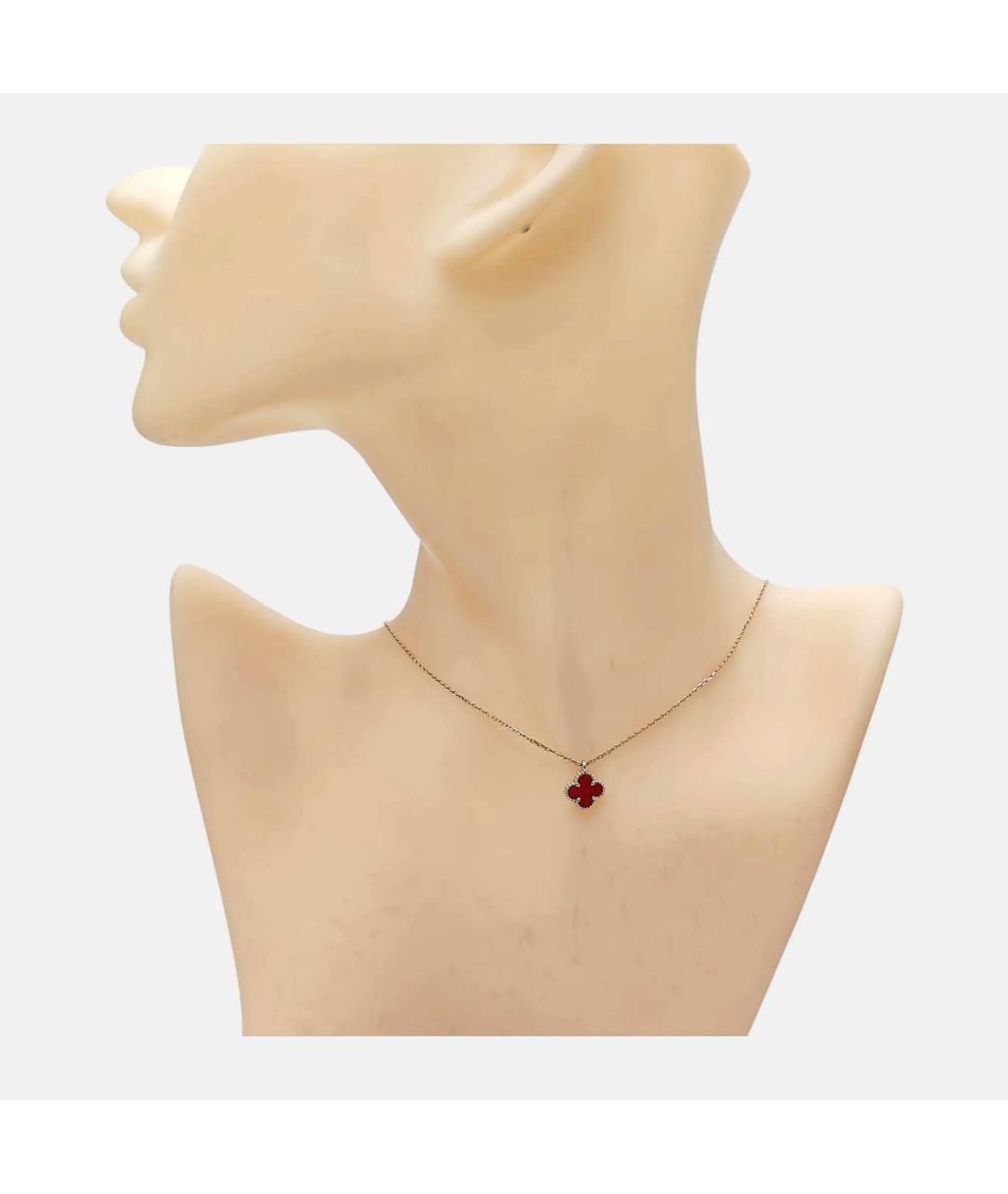 VAN CLEEF & ARPELS Бордовая подвеска, фото 2