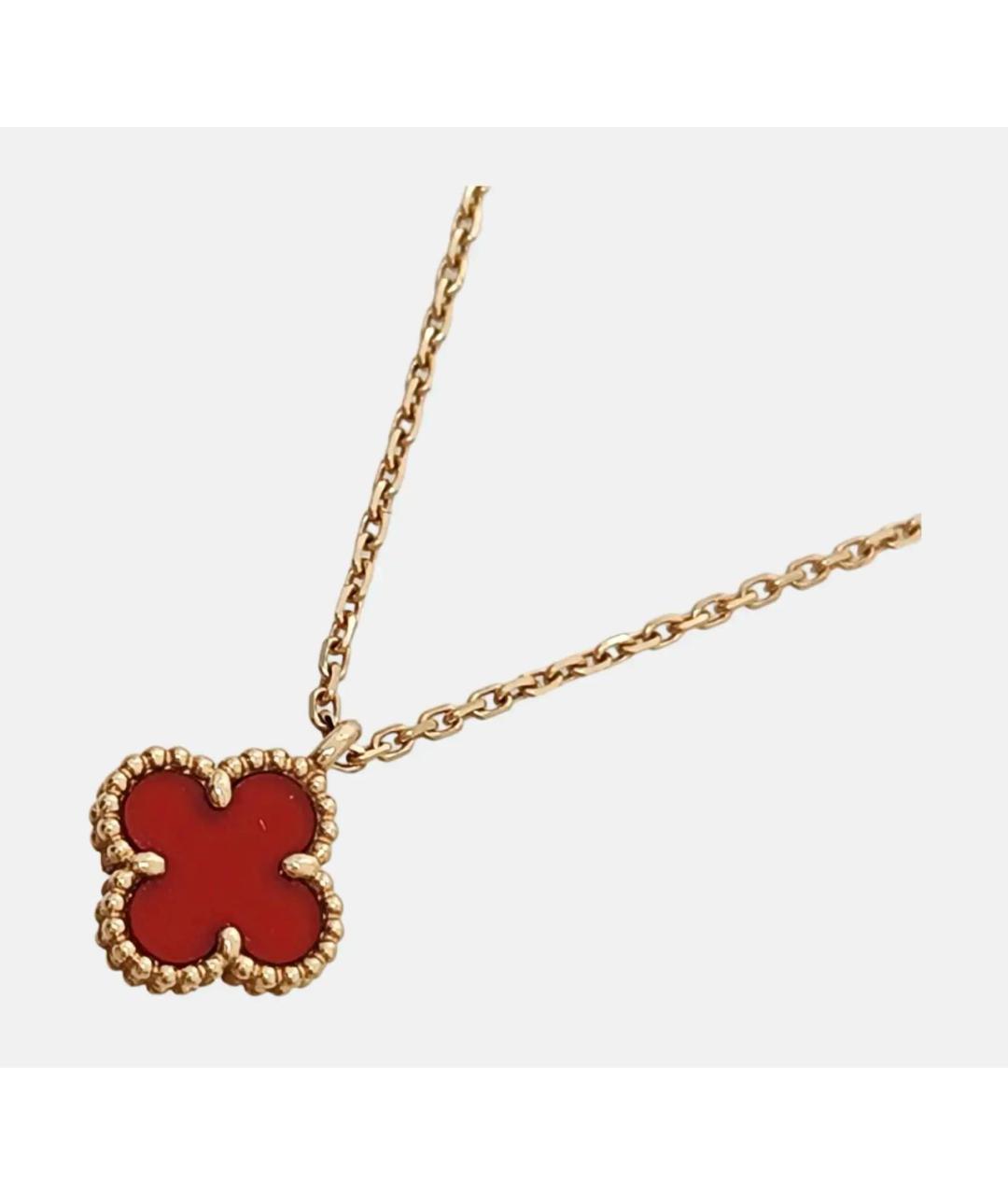 VAN CLEEF & ARPELS Бордовая подвеска, фото 4