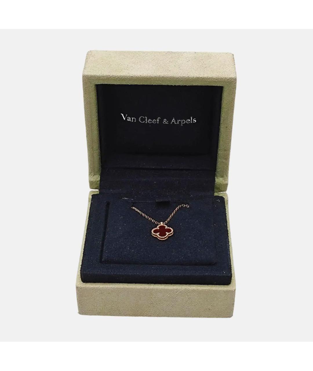 VAN CLEEF & ARPELS Бордовая подвеска, фото 5