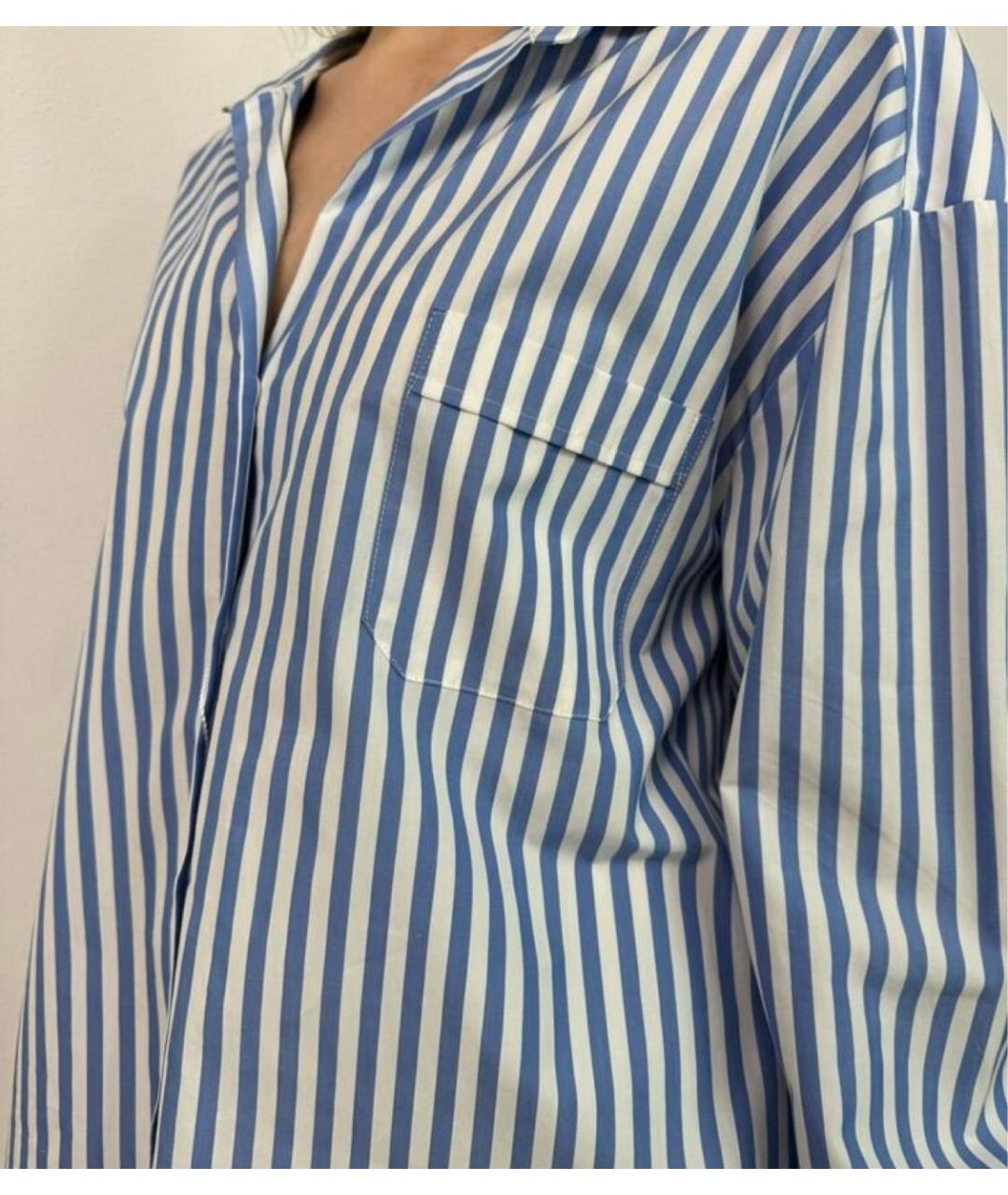 WEEKEND MAX MARA Голубая хлопковая рубашка, фото 4