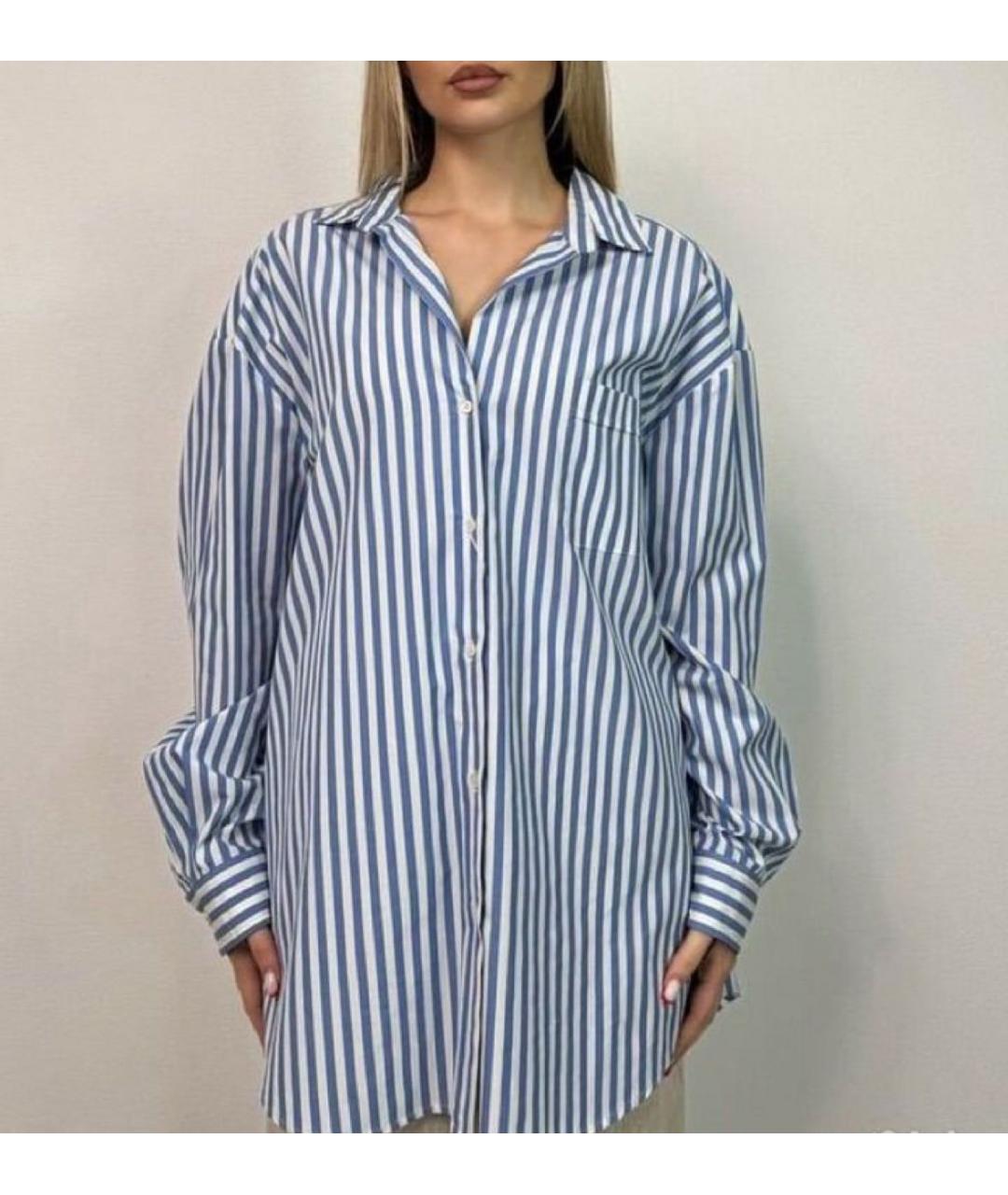 WEEKEND MAX MARA Голубая хлопковая рубашка, фото 6