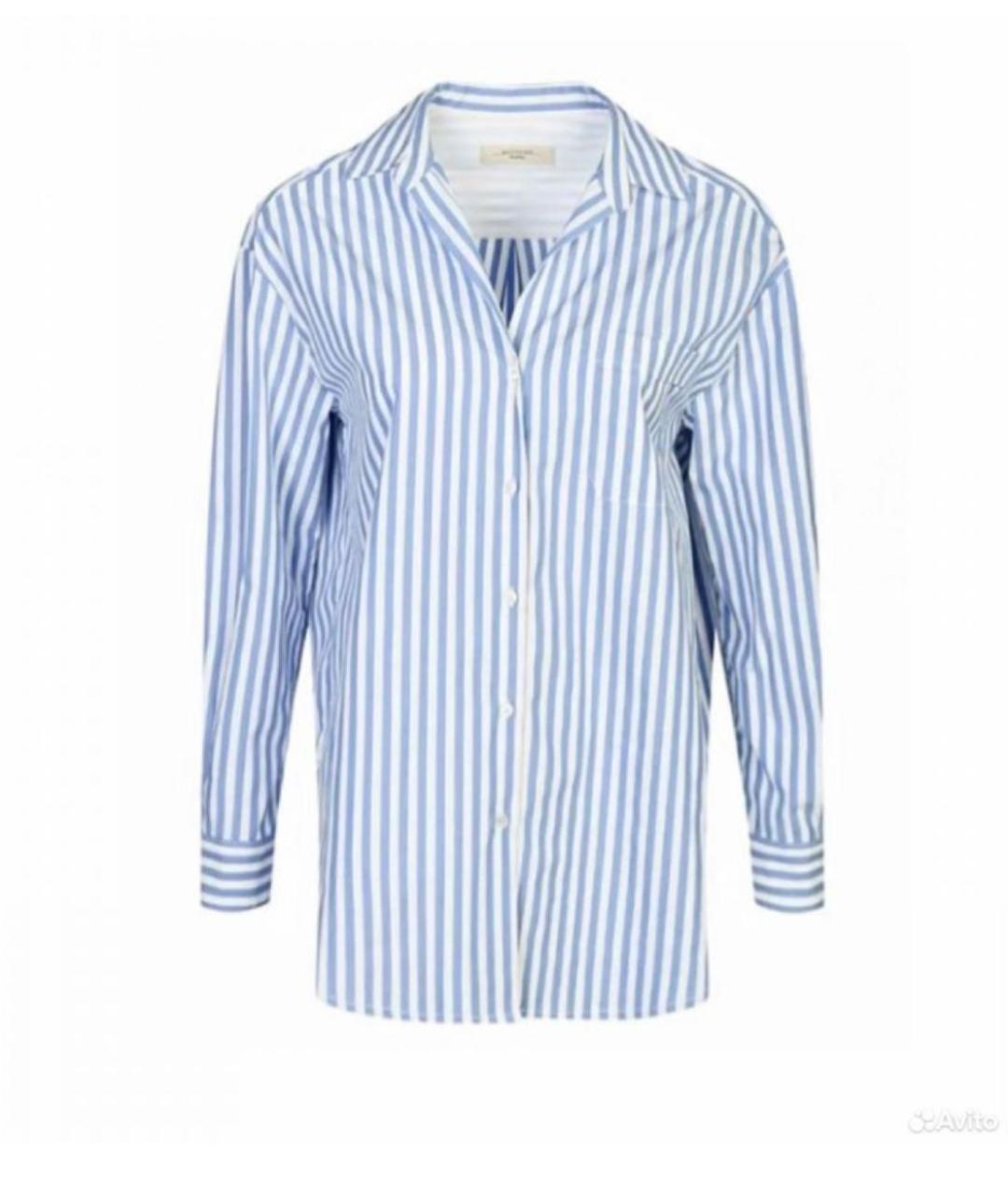 WEEKEND MAX MARA Голубая хлопковая рубашка, фото 9