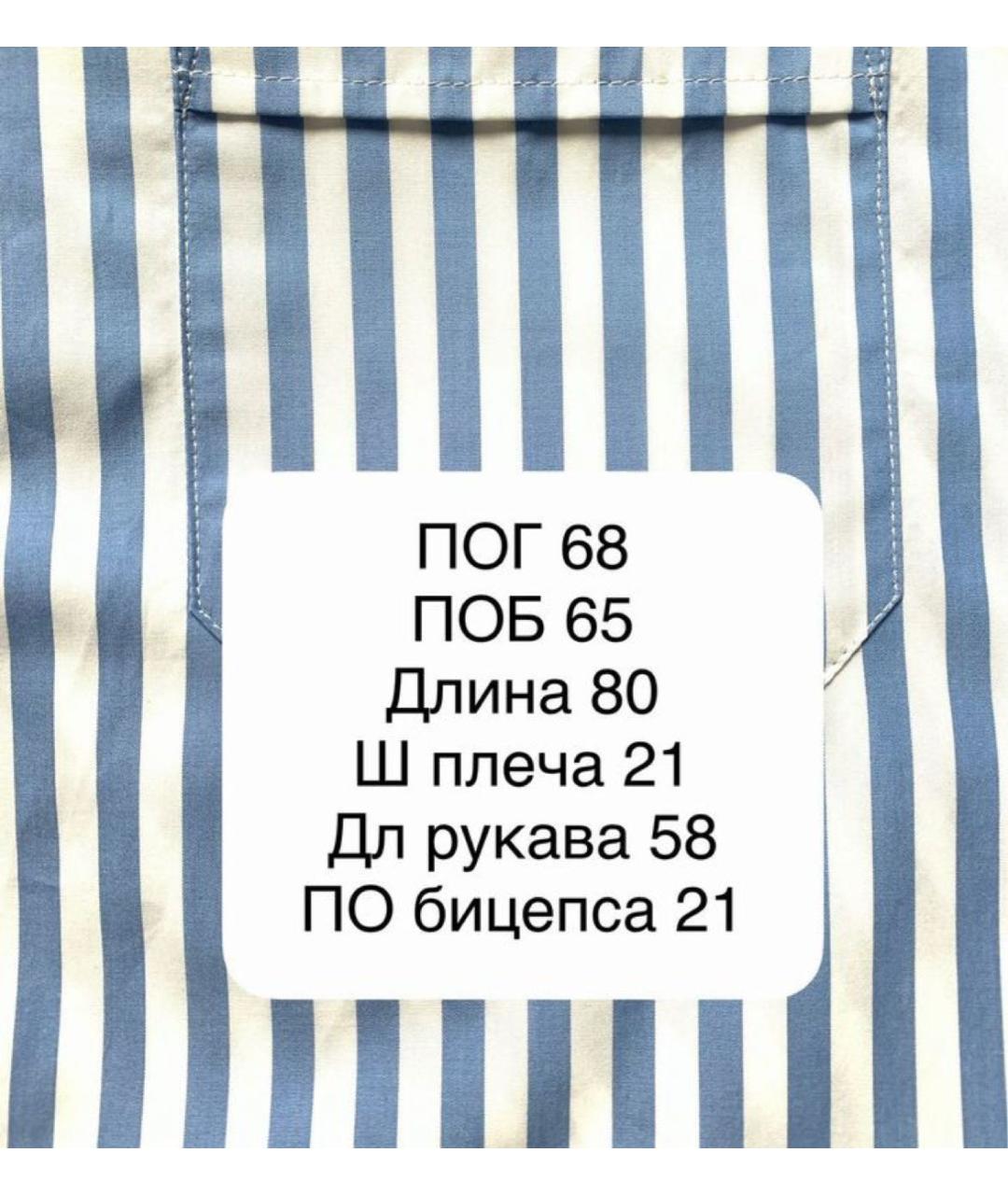 WEEKEND MAX MARA Голубая хлопковая рубашка, фото 5