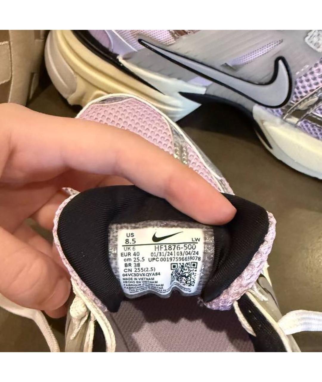 NIKE Фиолетовые текстильные кроссовки, фото 3