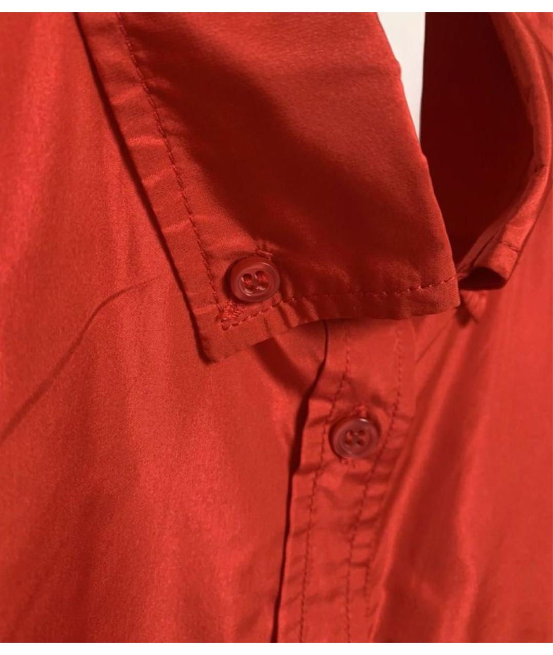 MAX MARA Красная полиэстеровая рубашка, фото 4