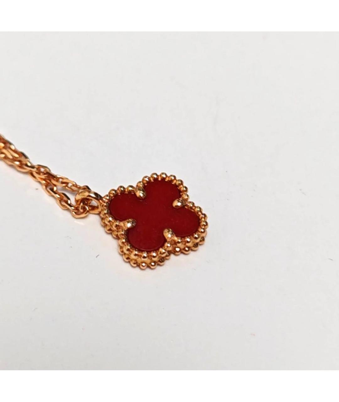 VAN CLEEF & ARPELS Бордовая подвеска, фото 7