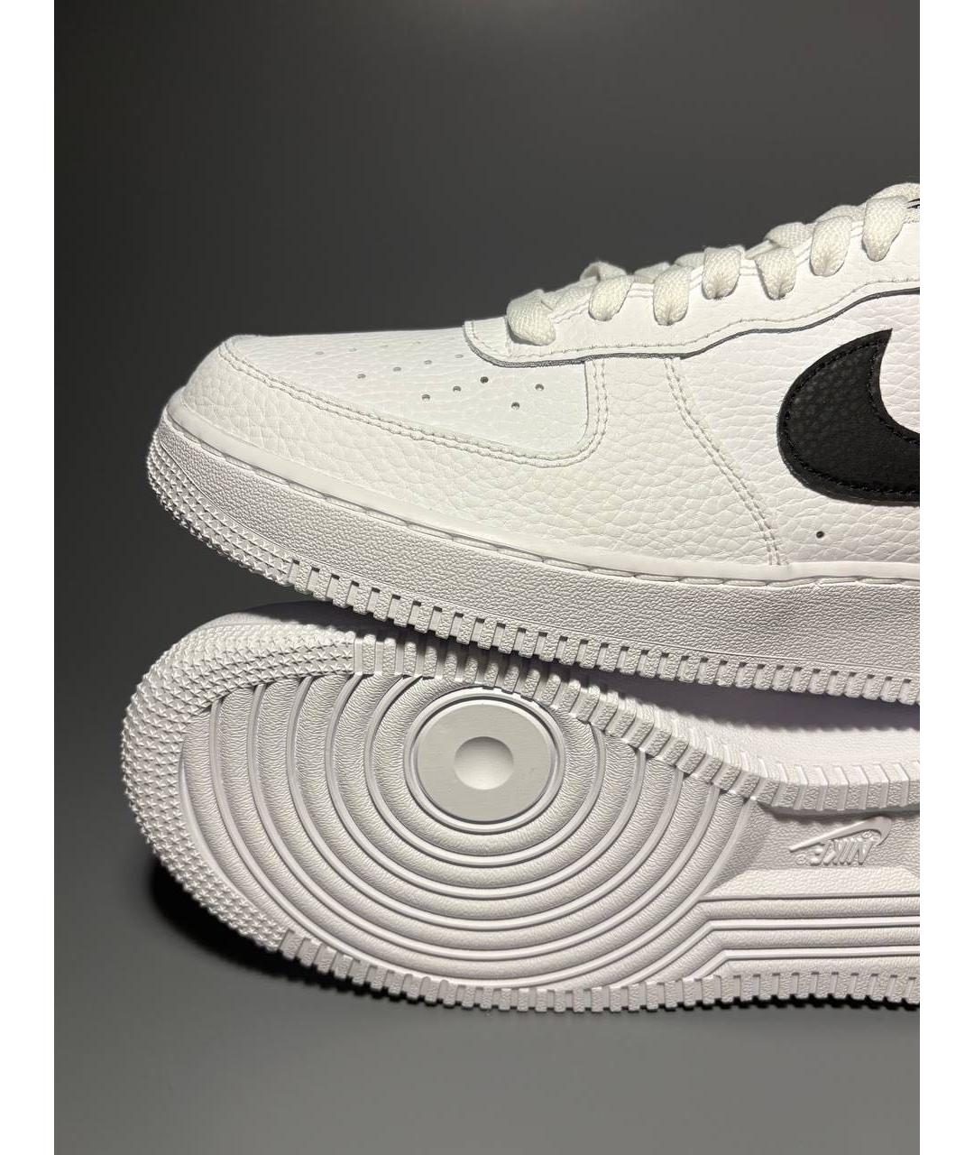 NIKE Белые кожаные низкие кроссовки / кеды, фото 8