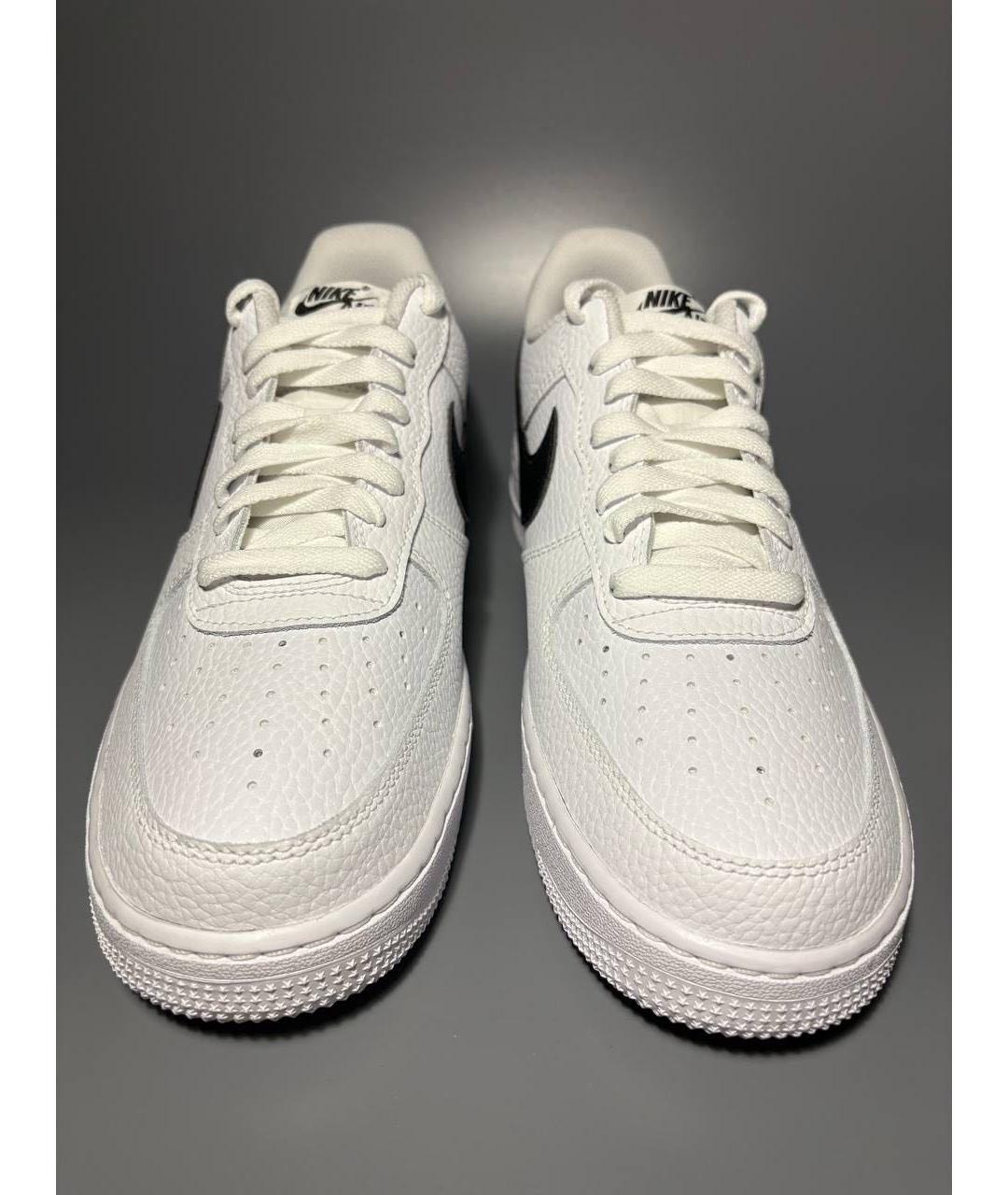 NIKE Белые кожаные низкие кроссовки / кеды, фото 2