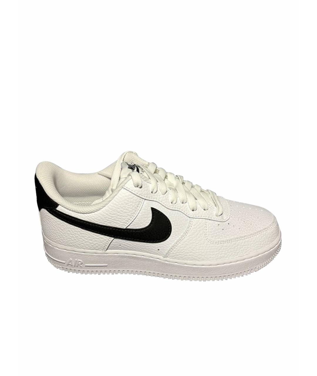 NIKE Белые кожаные низкие кроссовки / кеды, фото 1