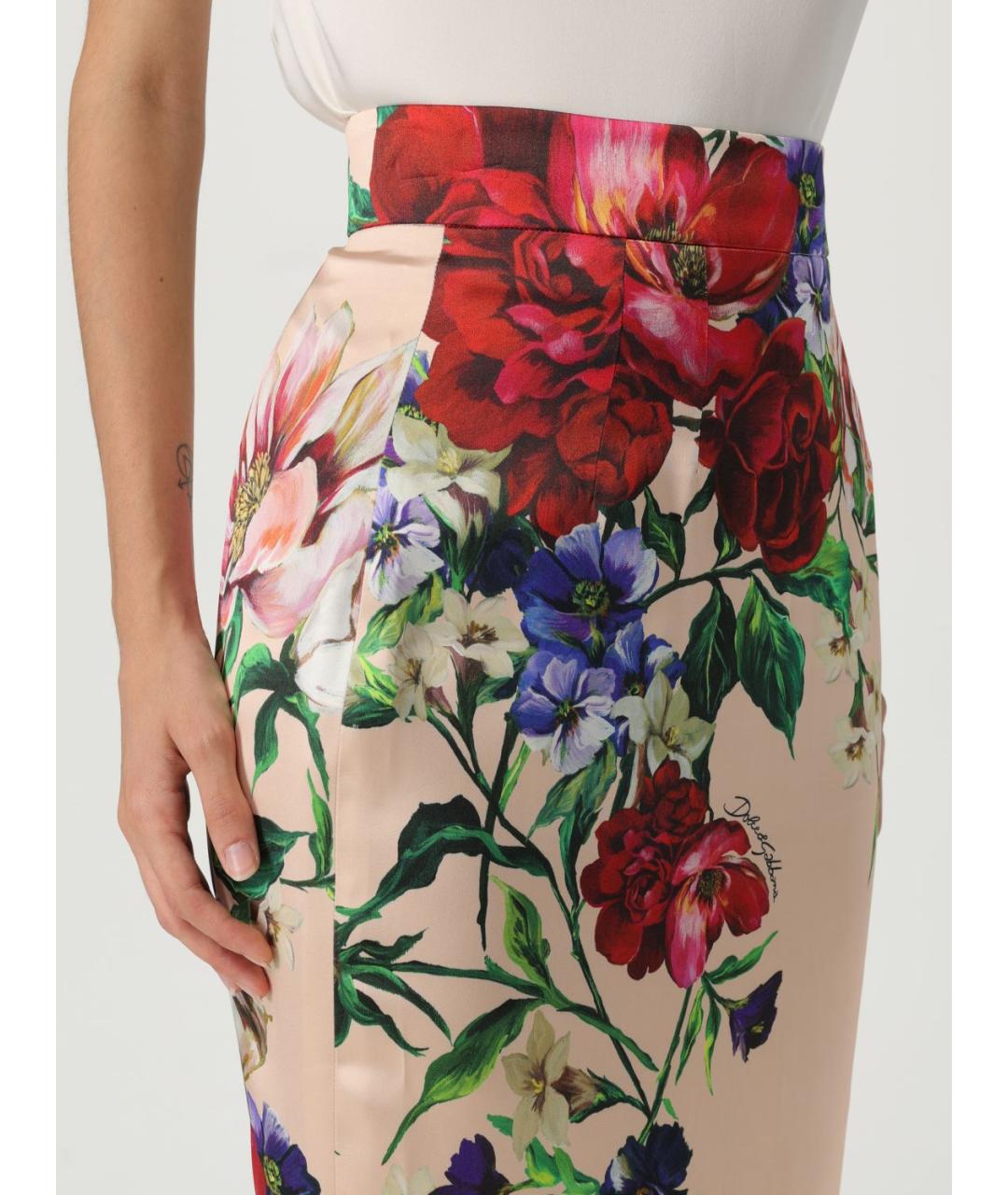 DOLCE&GABBANA Мульти юбка миди, фото 6