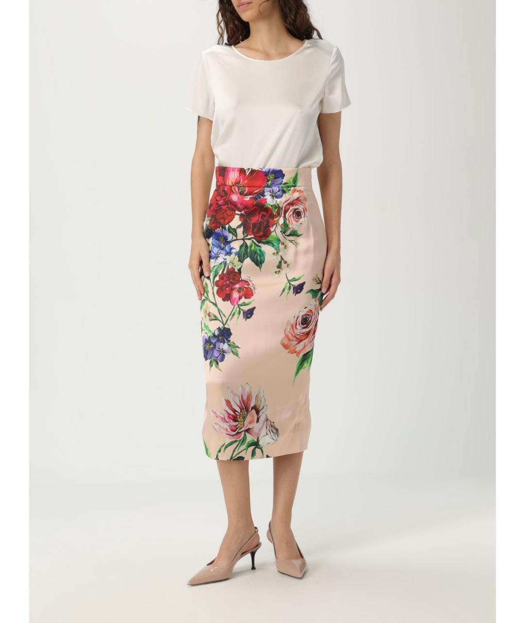 DOLCE&GABBANA Мульти юбка миди, фото 3