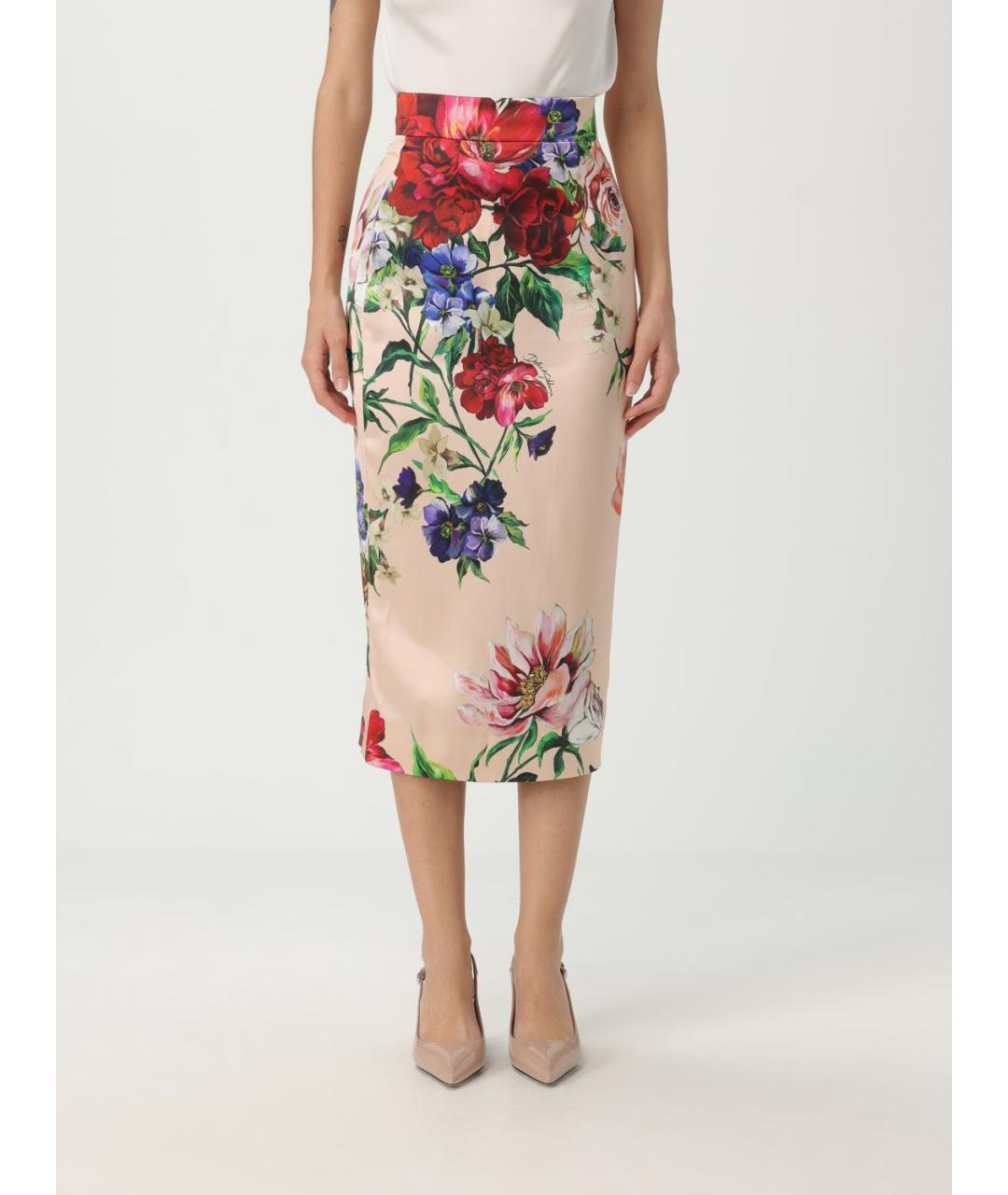DOLCE&GABBANA Мульти юбка миди, фото 2