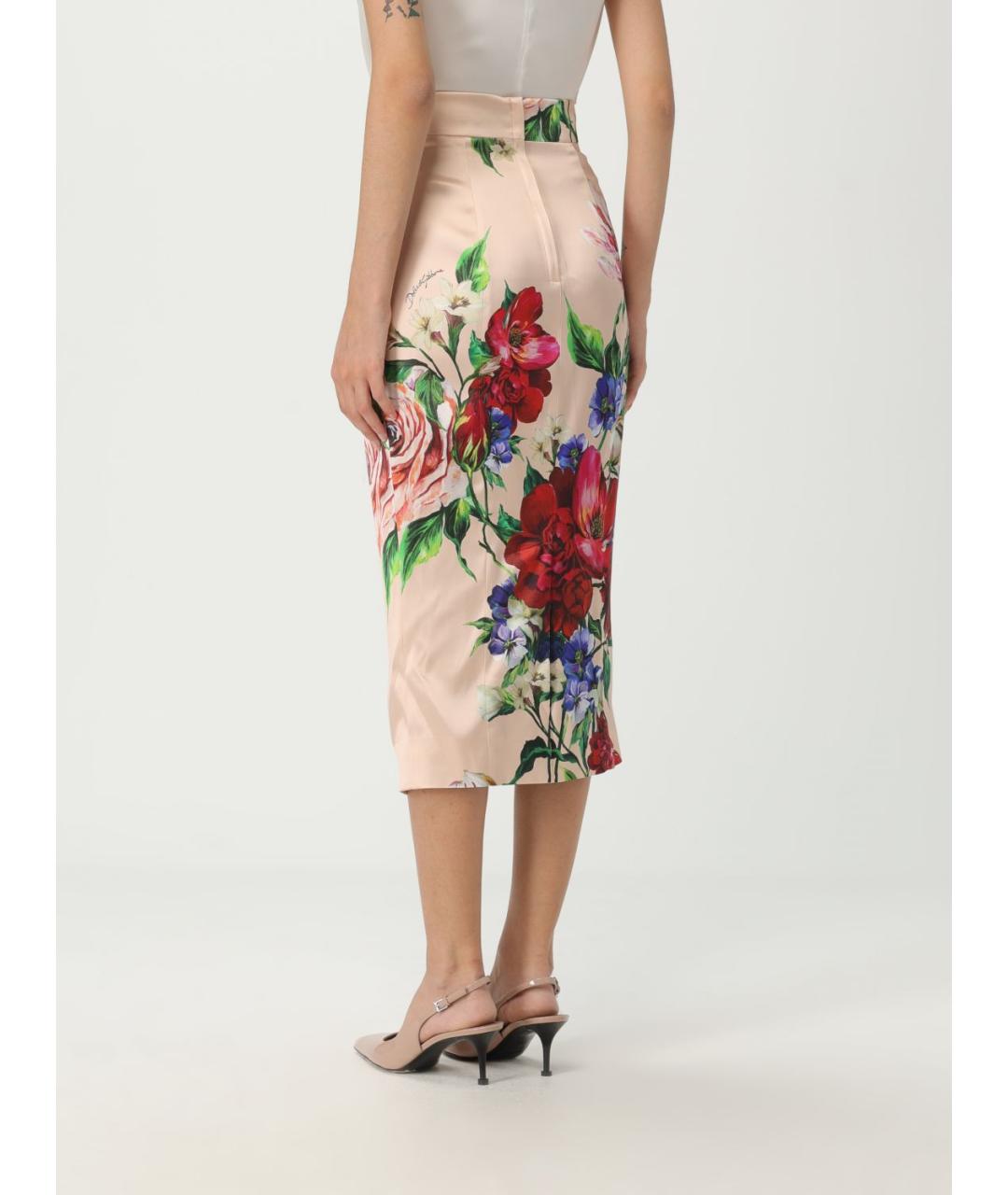 DOLCE&GABBANA Мульти юбка миди, фото 4