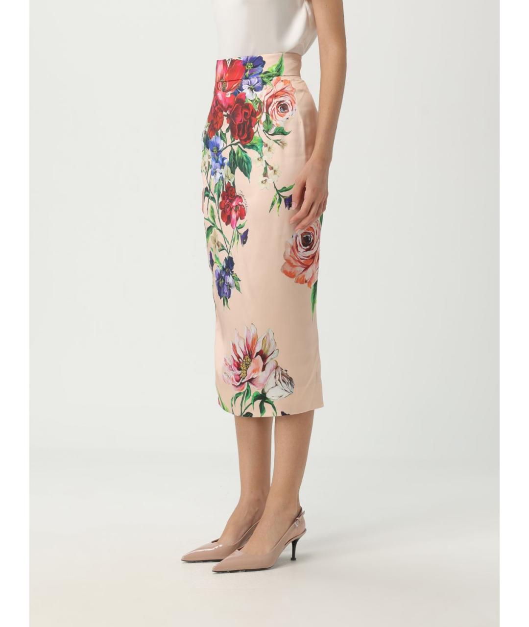 DOLCE&GABBANA Мульти юбка миди, фото 5