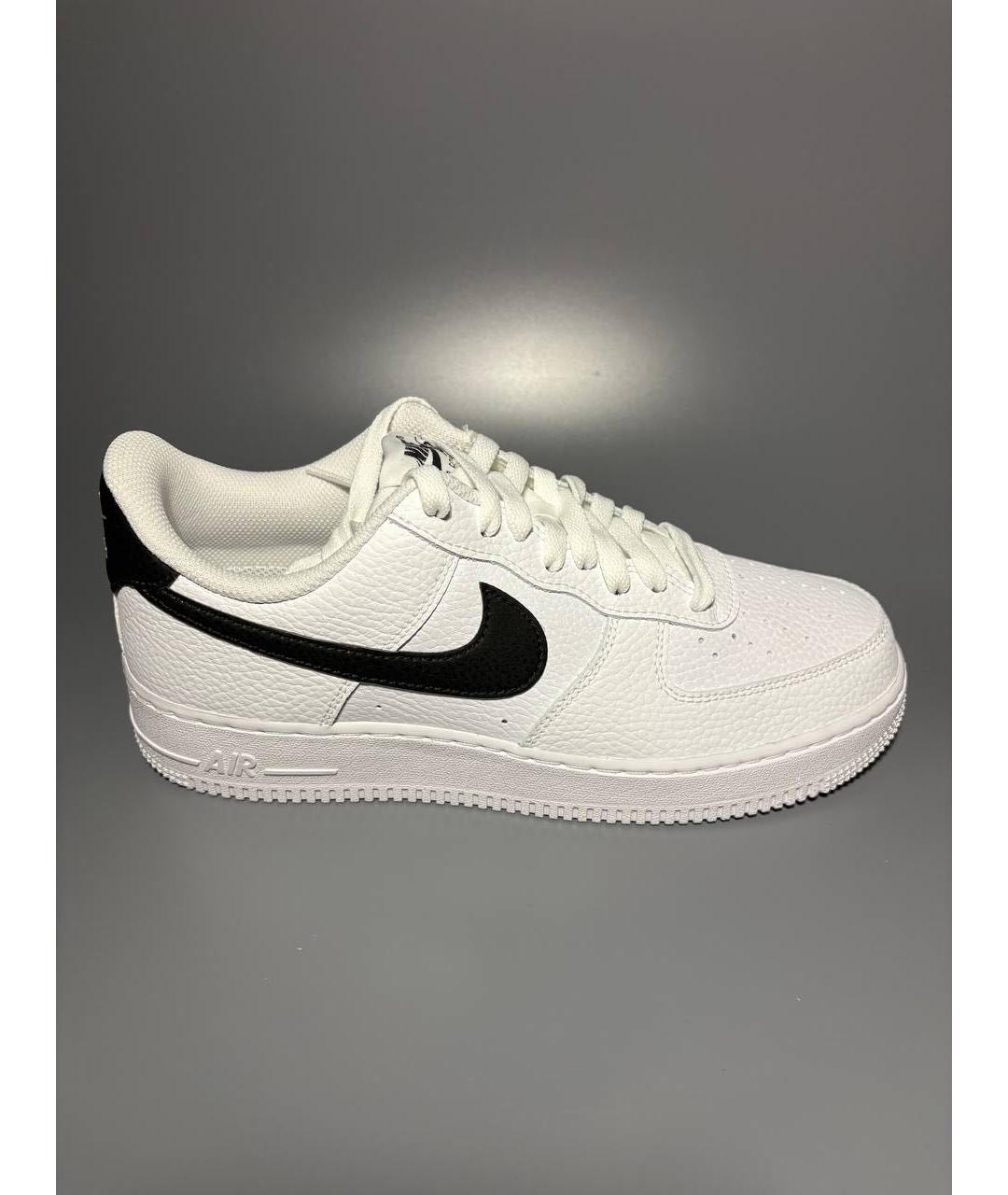 NIKE Белые кожаные низкие кроссовки / кеды, фото 9