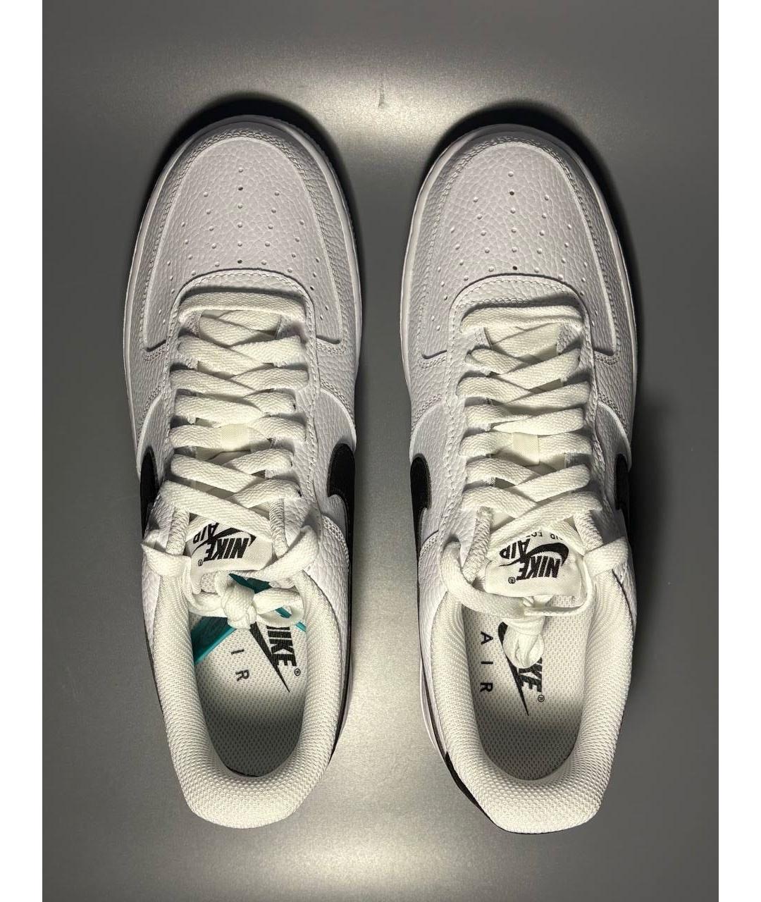 NIKE Белые кожаные низкие кроссовки / кеды, фото 3