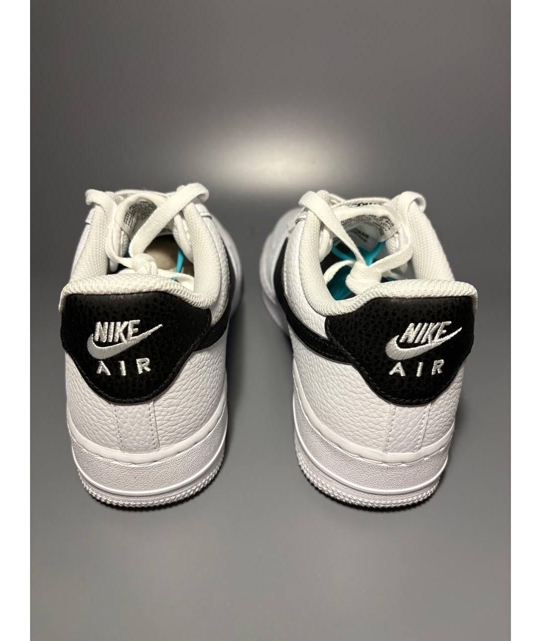 NIKE Белые кожаные низкие кроссовки / кеды, фото 4