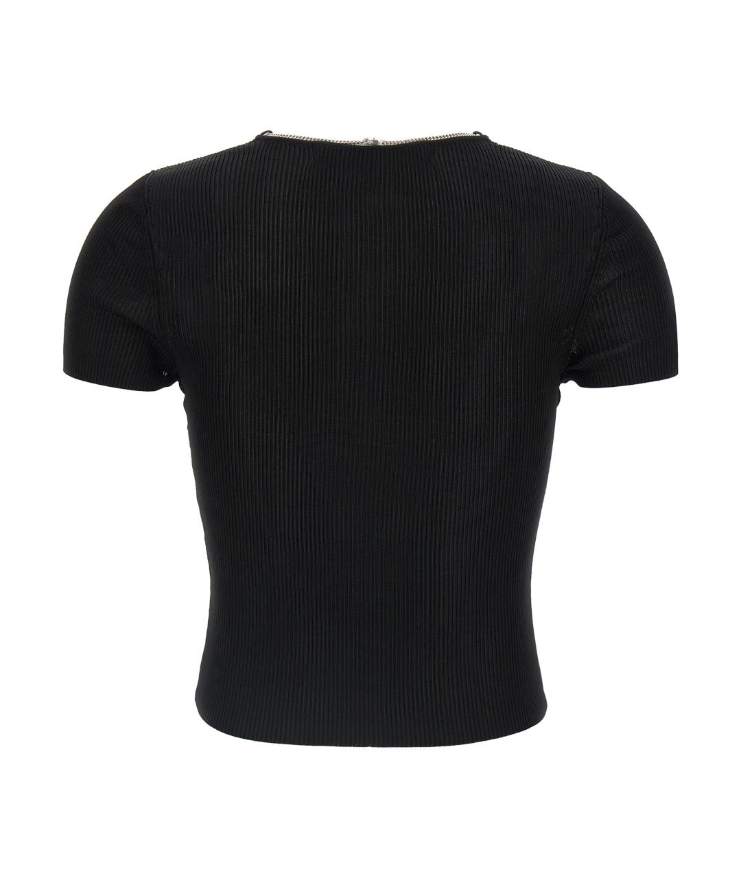 ALEXANDER WANG Черная вискозная футболка, фото 2