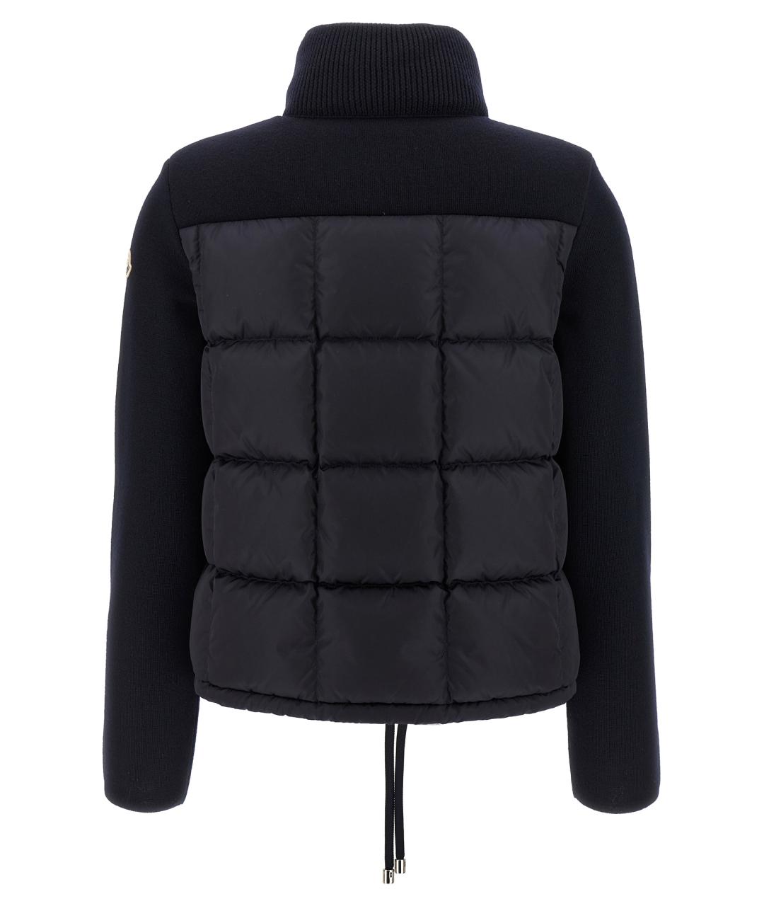 MONCLER Темно-синяя полиамидовая куртка, фото 2