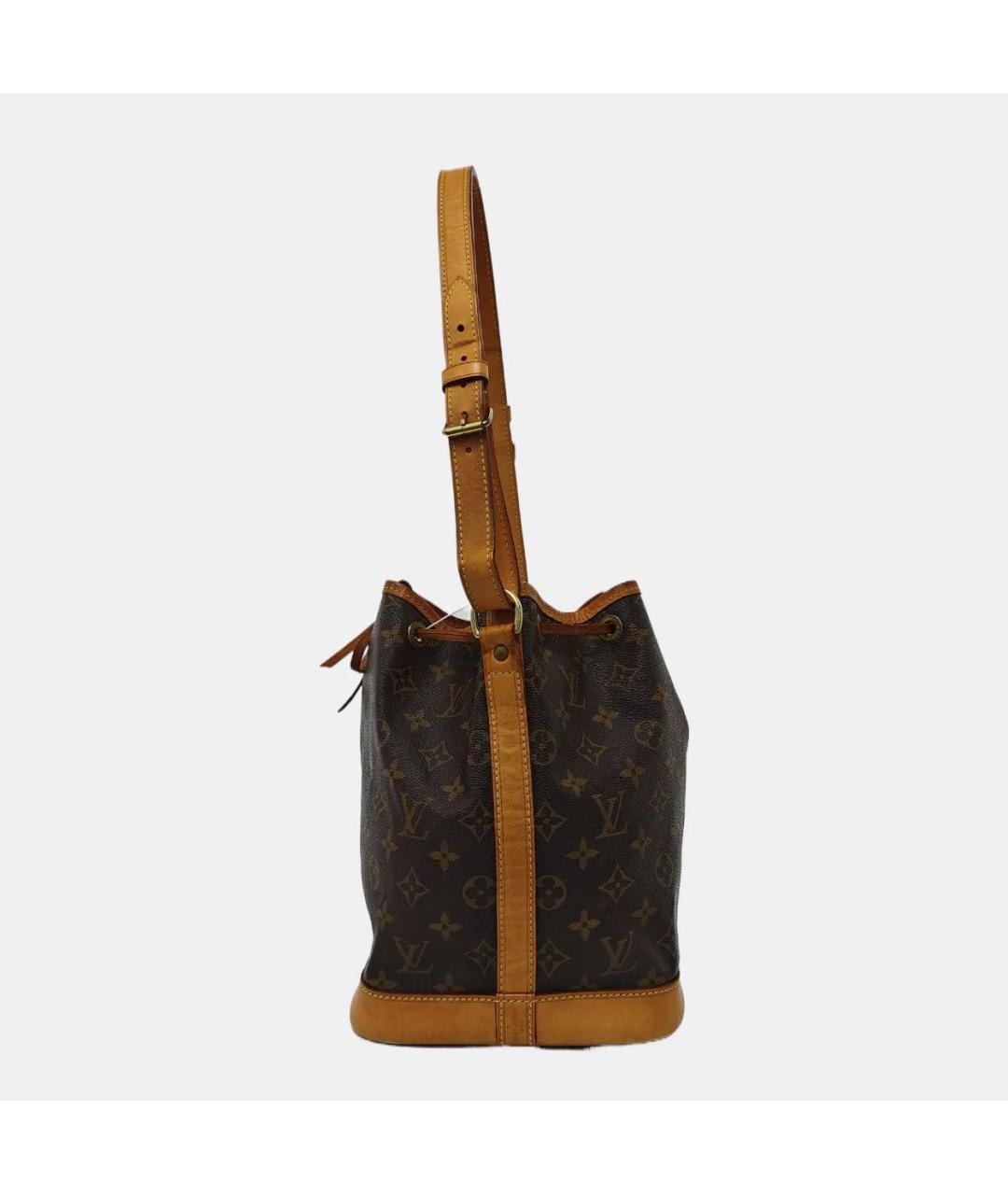 LOUIS VUITTON Коричневая кожаная сумка через плечо, фото 2
