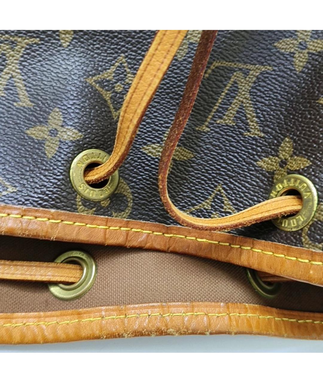 LOUIS VUITTON Коричневая кожаная сумка через плечо, фото 8