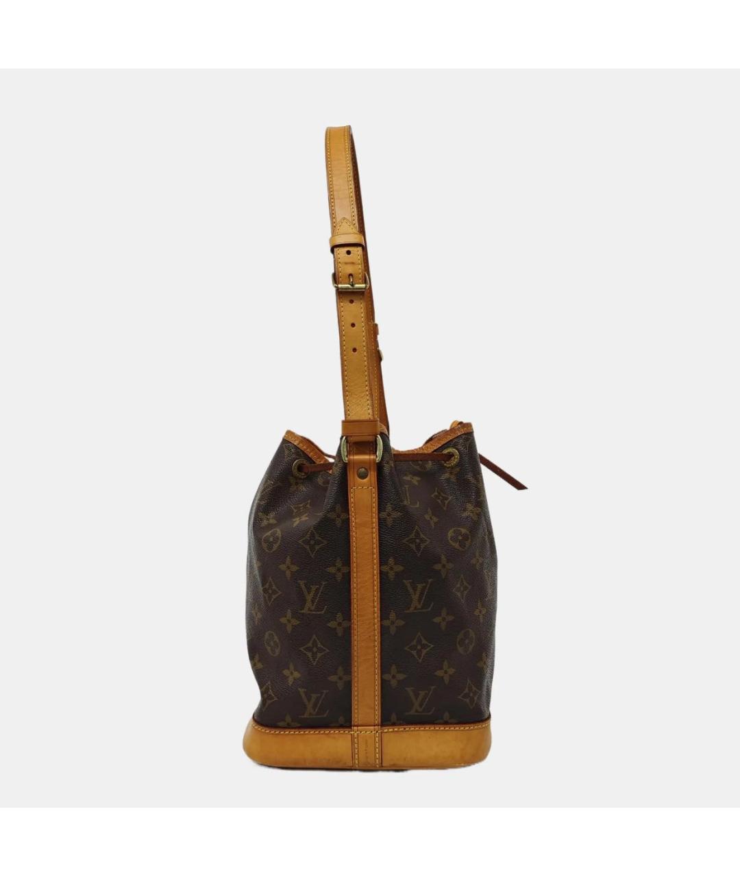 LOUIS VUITTON Коричневая кожаная сумка через плечо, фото 3
