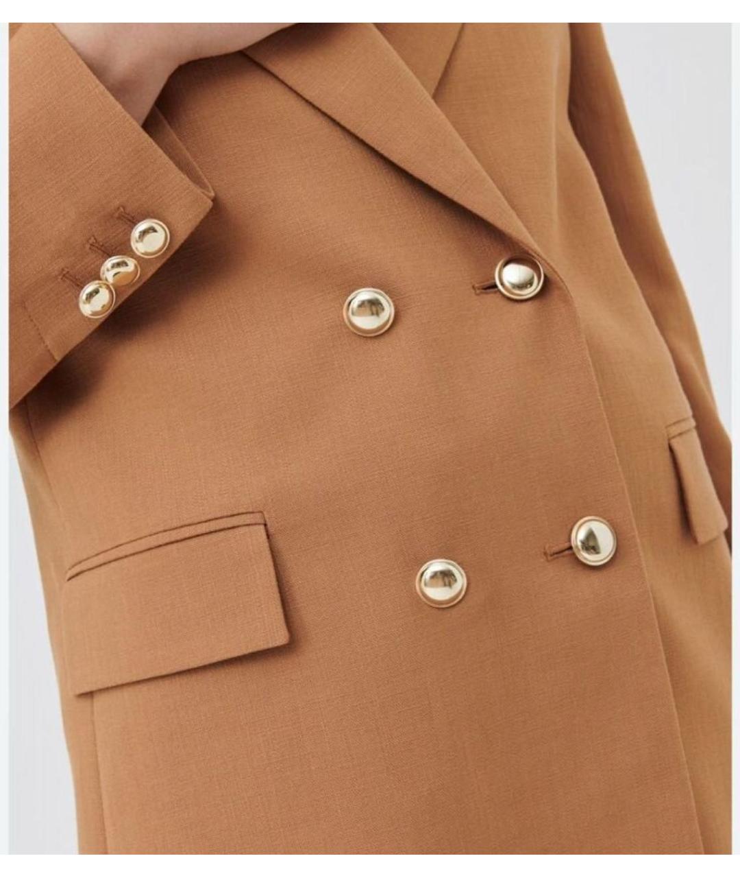 MAX MARA Оранжевый вискозный жакет/пиджак, фото 5