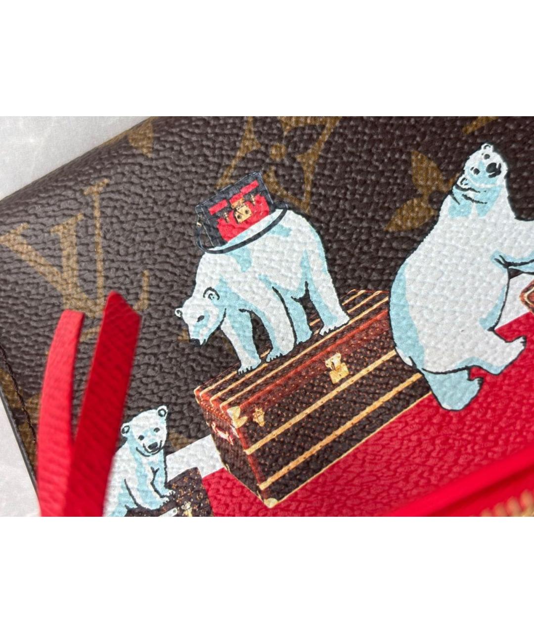 LOUIS VUITTON Коричневый кошелек, фото 8