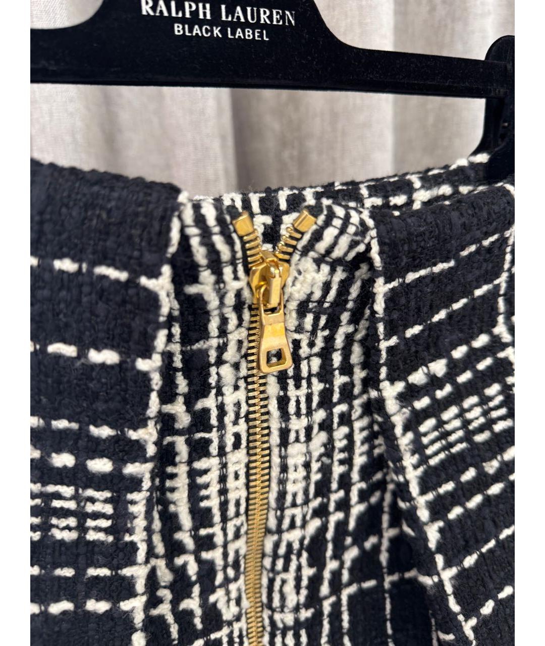 BALMAIN Черная шерстяная юбка мини, фото 4