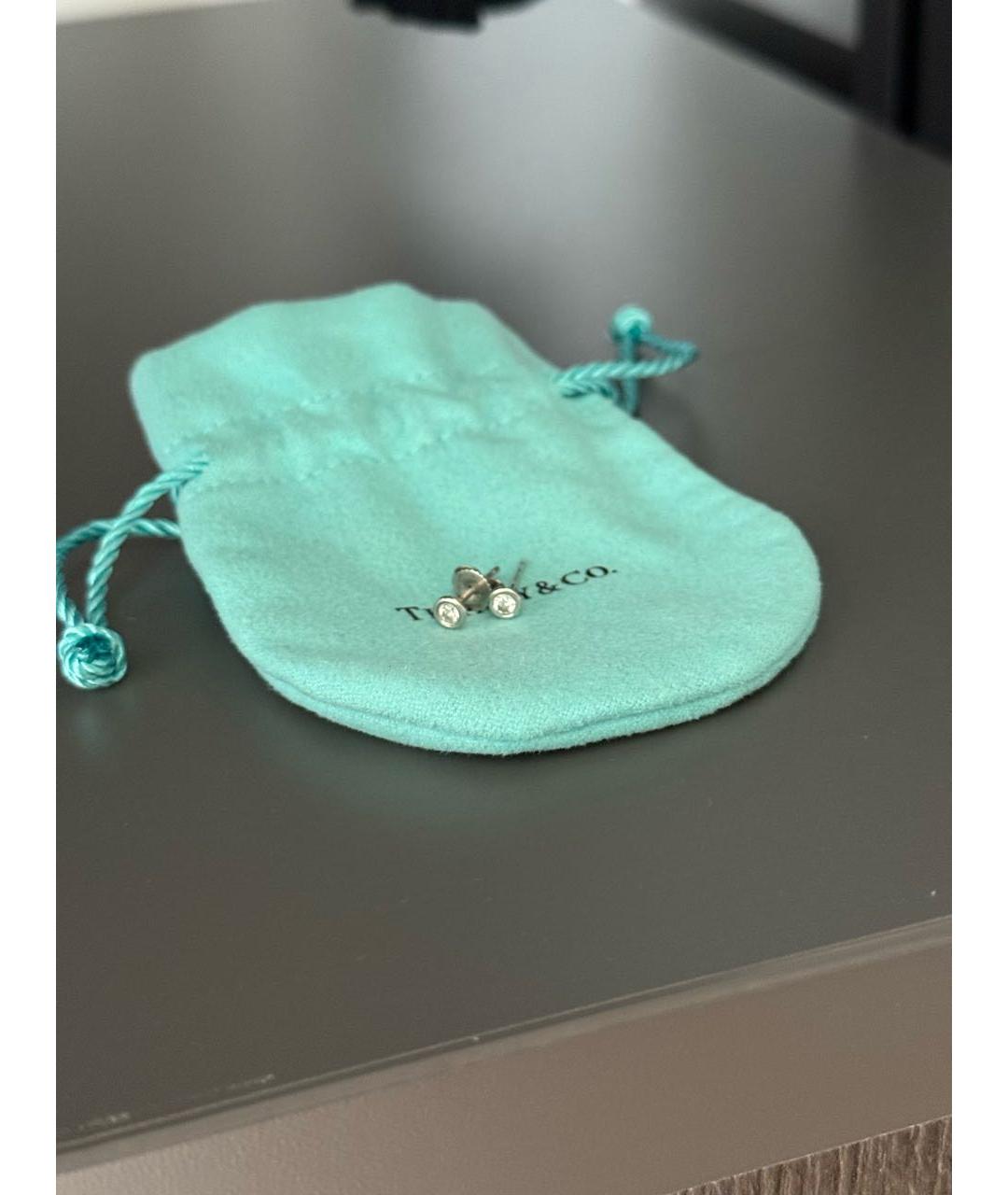 TIFFANY&CO Платиновые серьги, фото 5