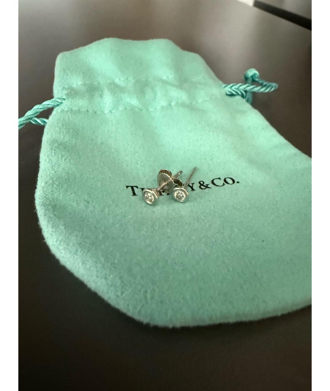 TIFFANY&CO Платиновые серьги, фото 6