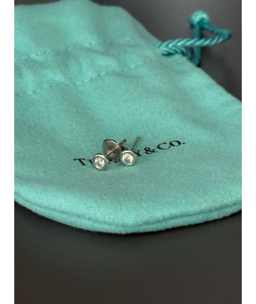 TIFFANY&CO Платиновые серьги, фото 4