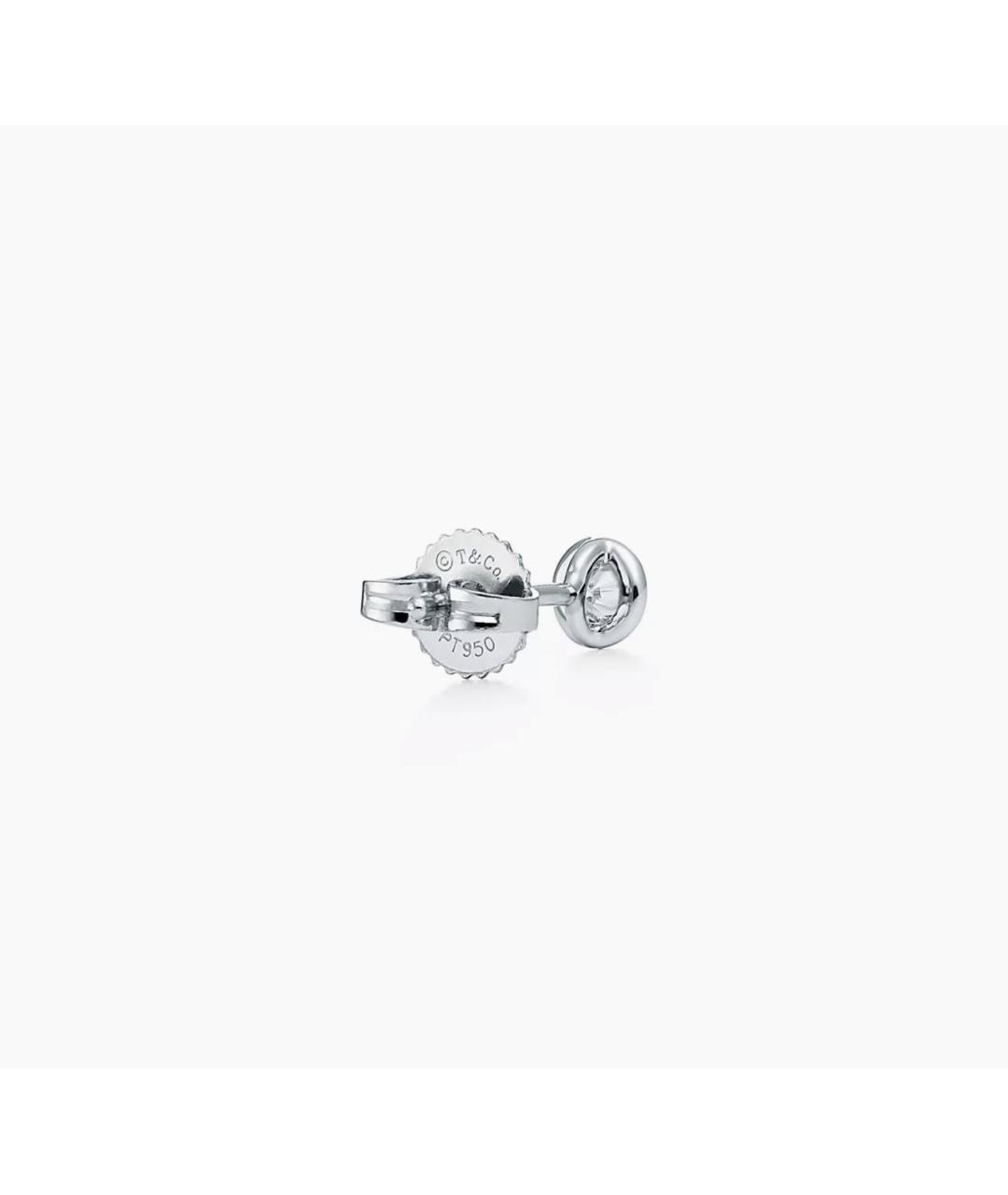 TIFFANY&CO Платиновые серьги, фото 3