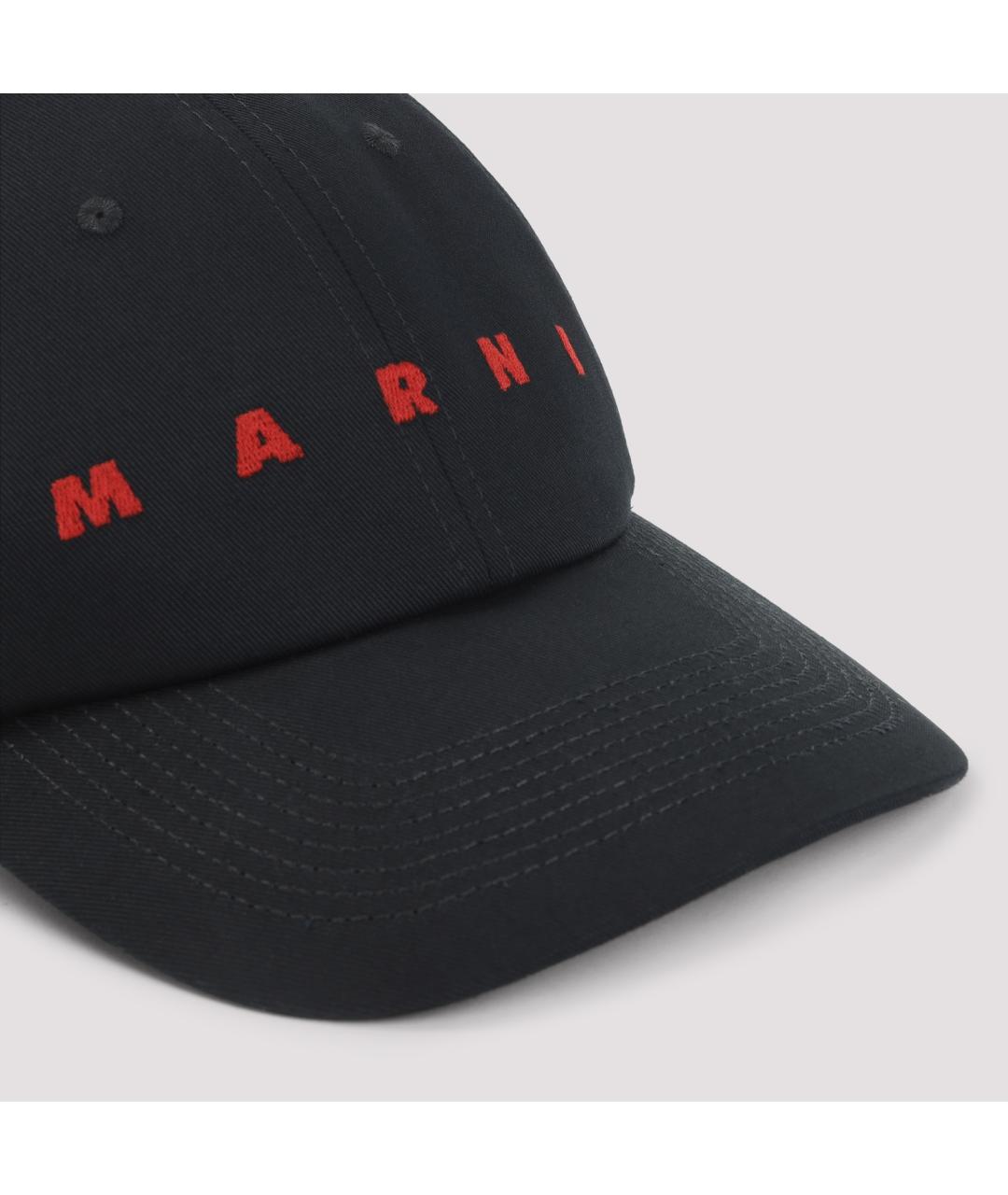 MARNI Черная хлопковая кепка/бейсболка, фото 3