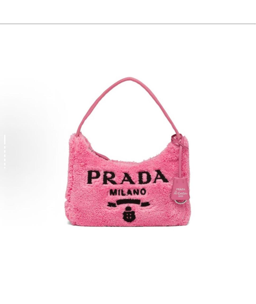PRADA Розовая сумка с короткими ручками, фото 6