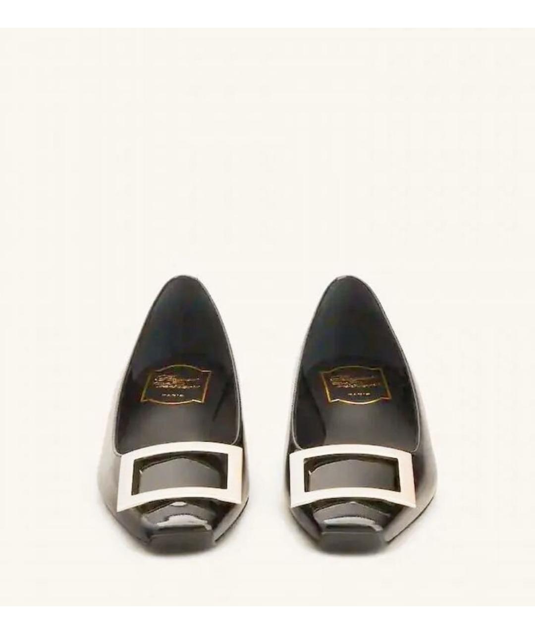 ROGER VIVIER Черные туфли из лакированной кожи, фото 2