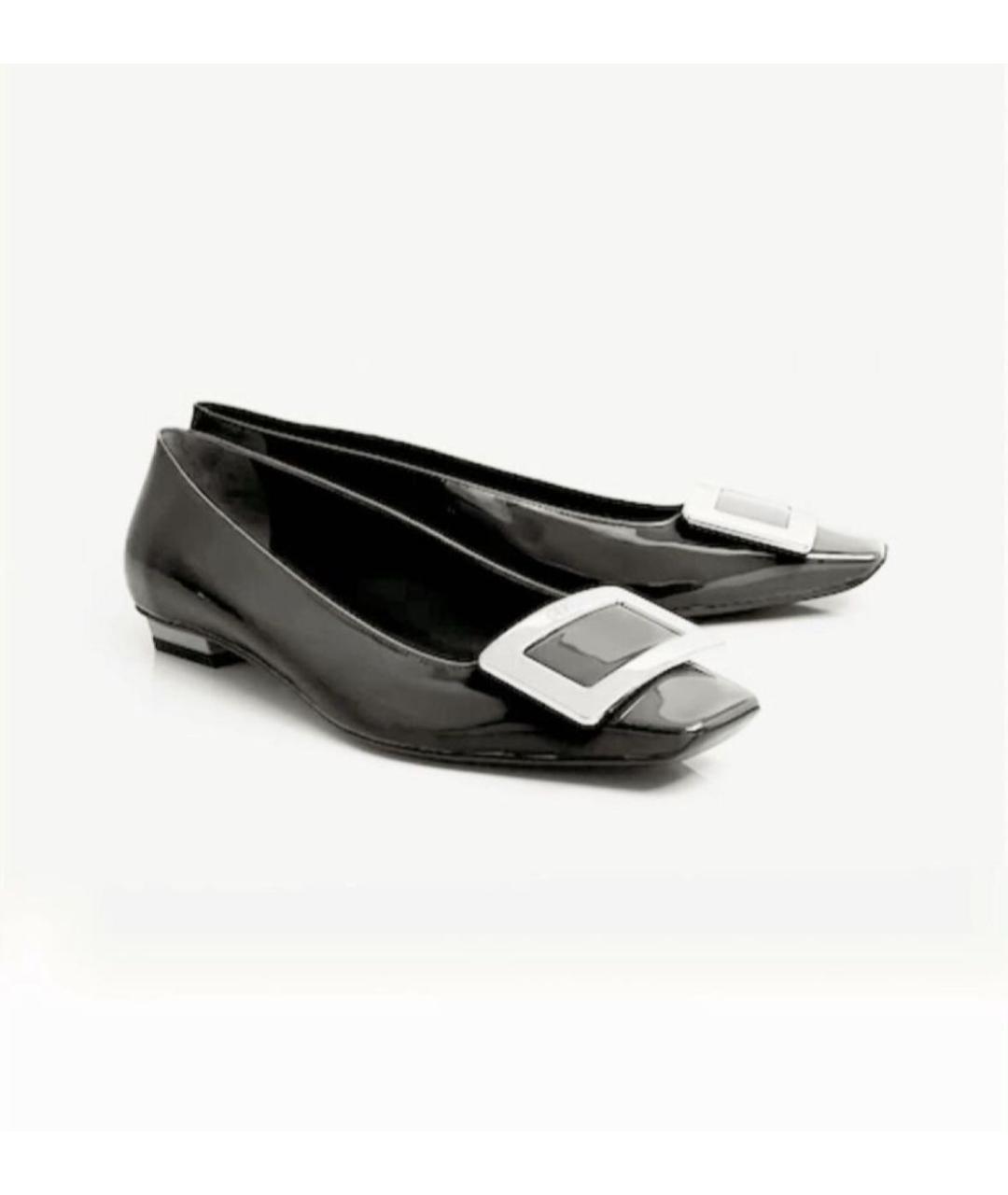 ROGER VIVIER Черные туфли из лакированной кожи, фото 6