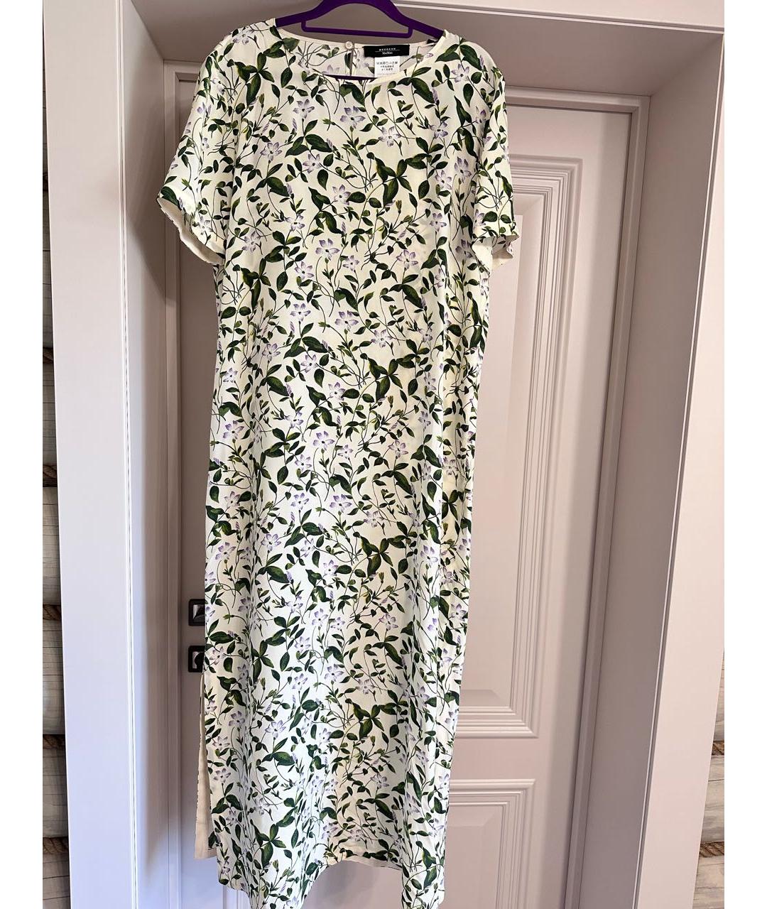 WEEKEND MAX MARA Мульти шелковое повседневное платье, фото 6