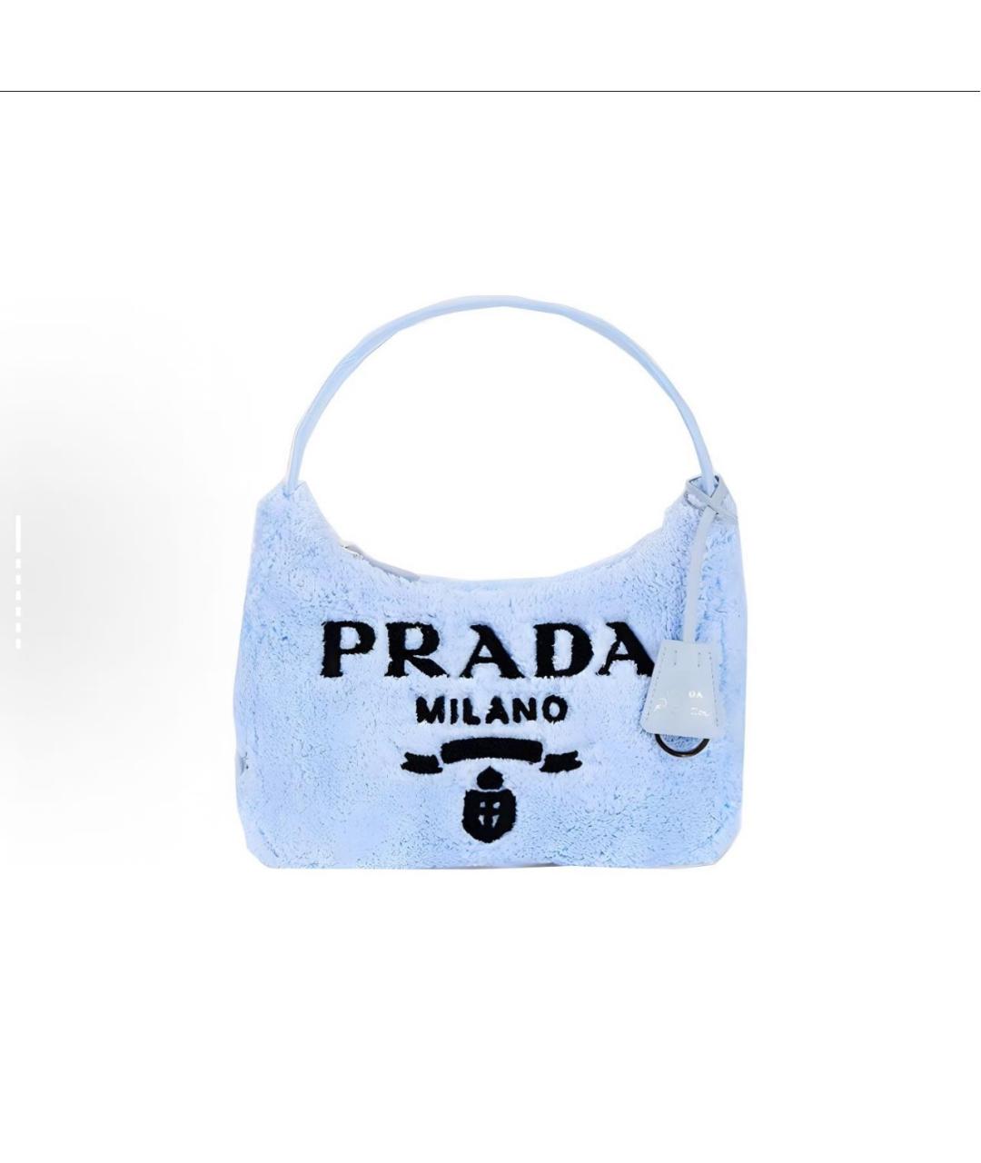 PRADA Синяя сумка с короткими ручками, фото 5