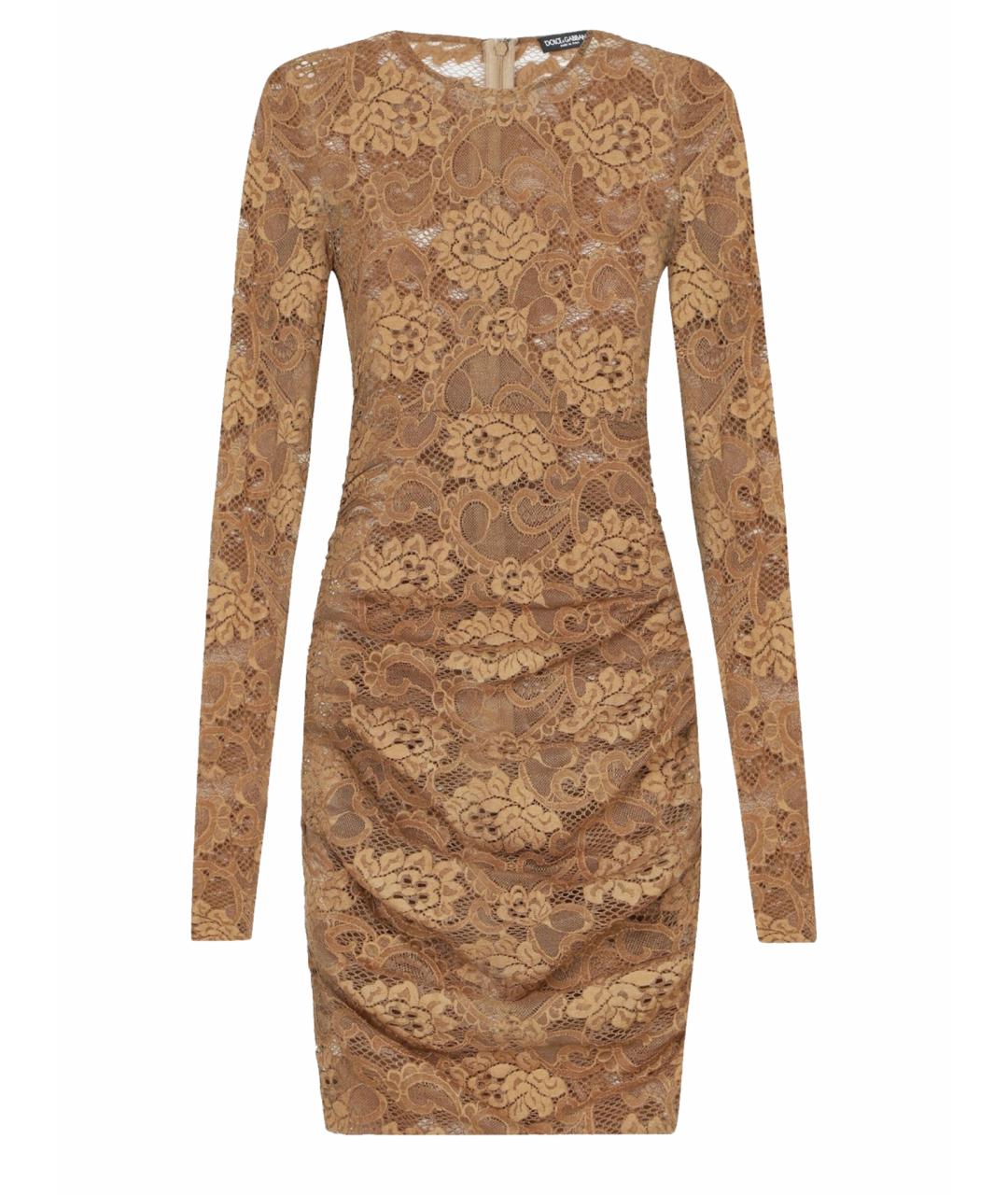 DOLCE&GABBANA Бежевое платье, фото 1
