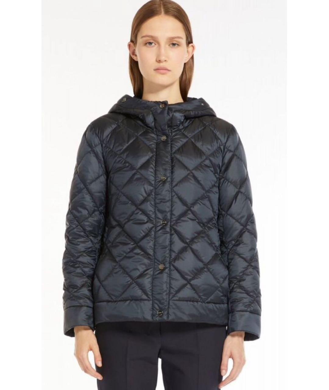 MAX MARA Темно-синяя полиамидовая куртка, фото 7