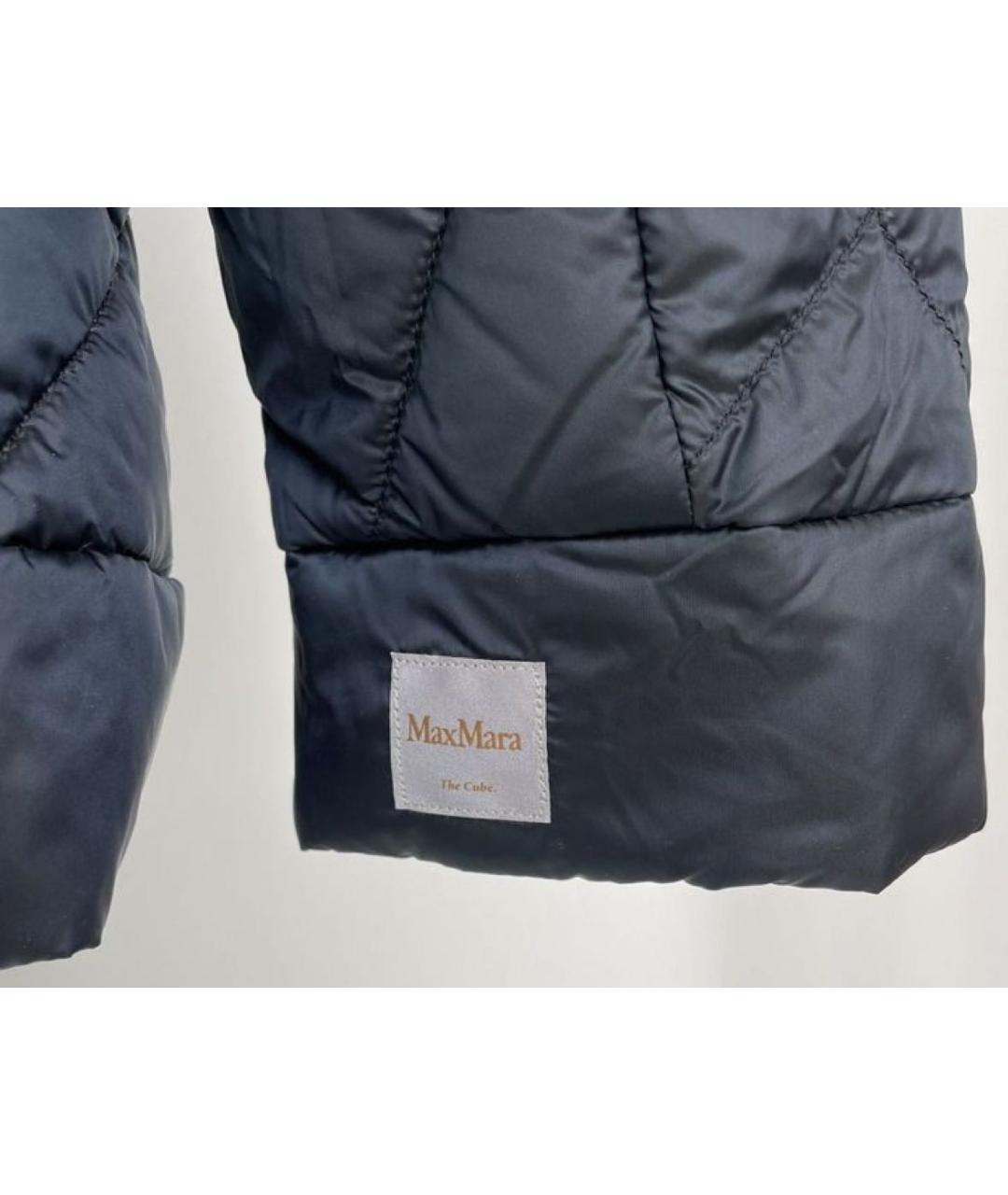 MAX MARA Темно-синяя полиамидовая куртка, фото 6